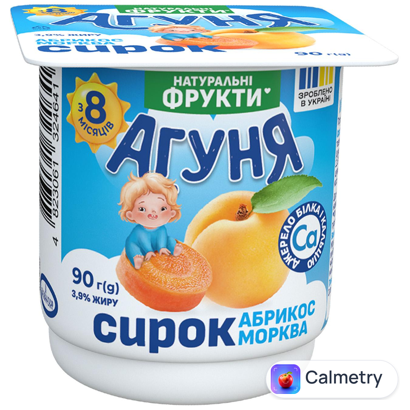 Сирок Агуня Абрикос-морква 3,9% 90г