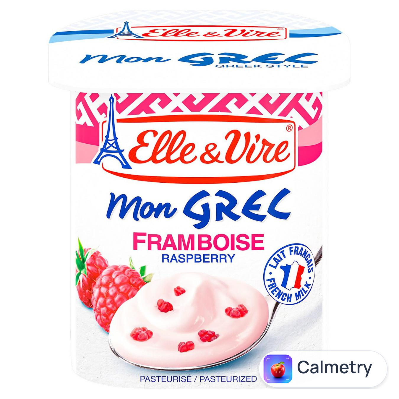 Десерт Elle&Vire Грецький з малиною 8,5% 125г