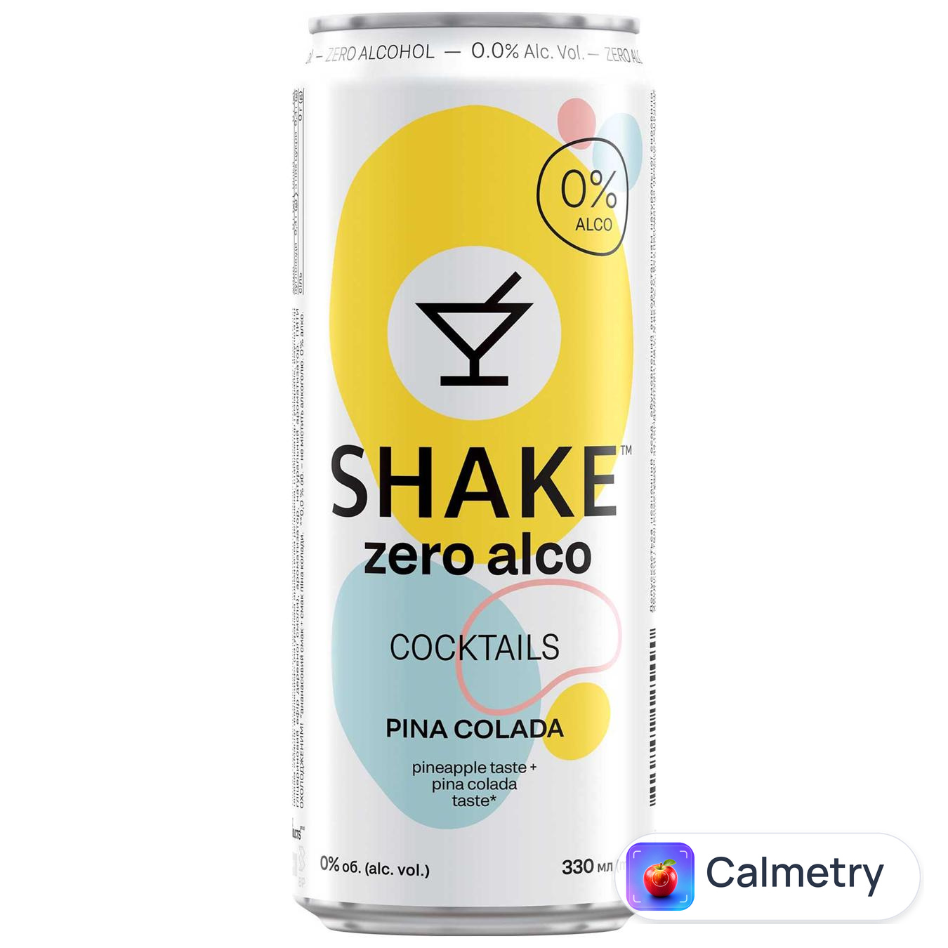 Напій безалкогольний Shake Zero Alco Cocktails Піна Колада сильногазований 0,33л — фото продукту