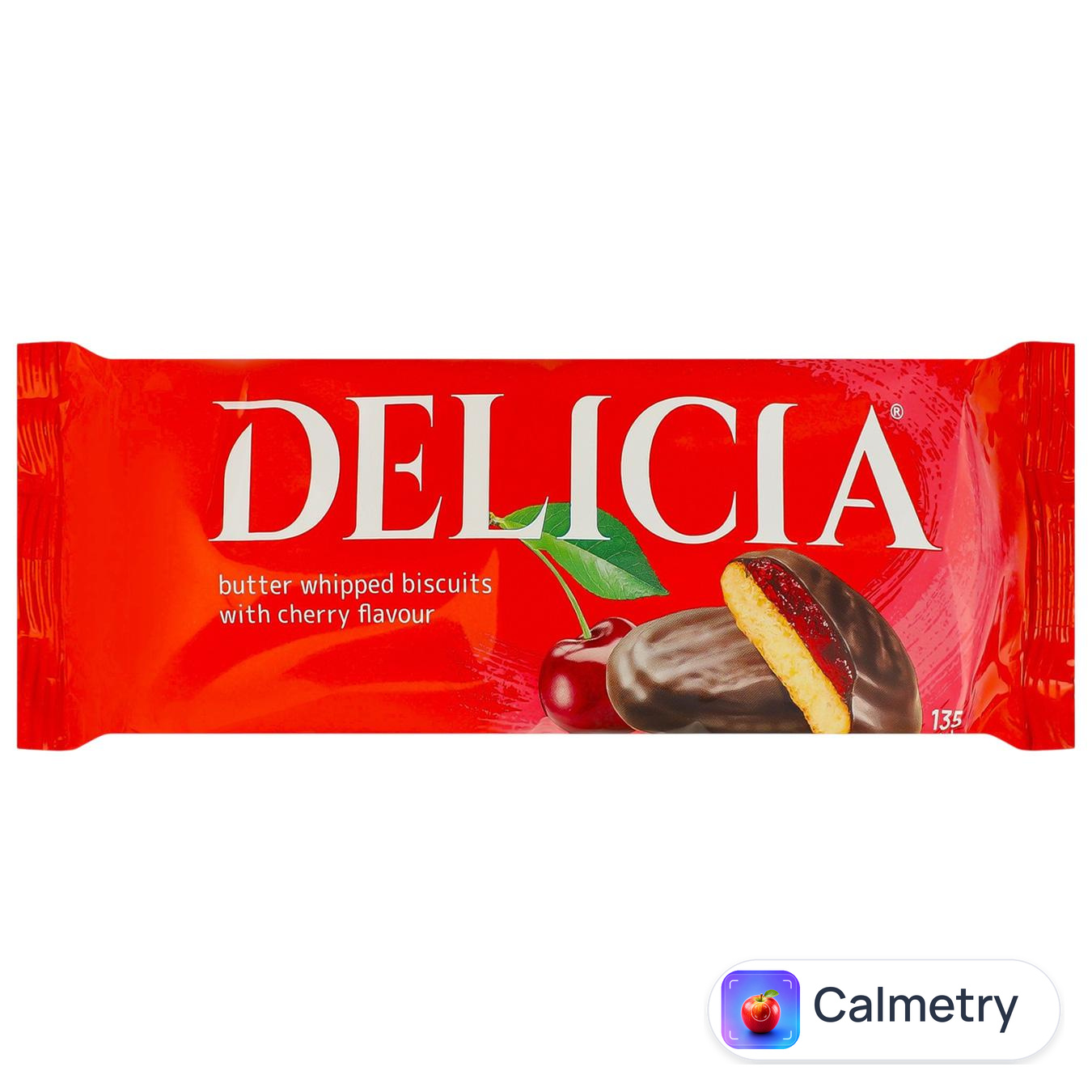Печиво Delicia здобне зі смаком вишні 135г — фото продукту