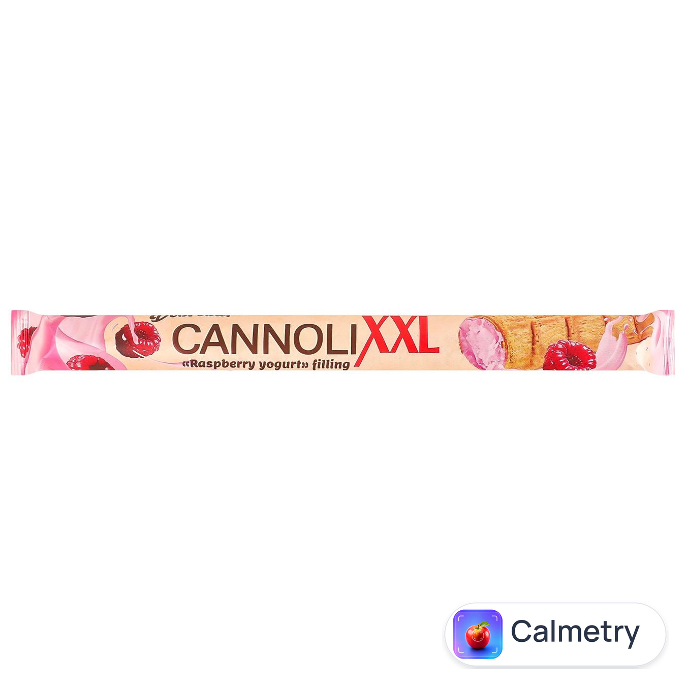 Трубочка вафельна Dobrobut XXL Cannoli з начинкою малина-йогурт 42г — фото продукту