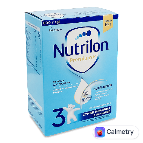 Суміш Nutrilon Premium+ 3 молочна суха, 800г