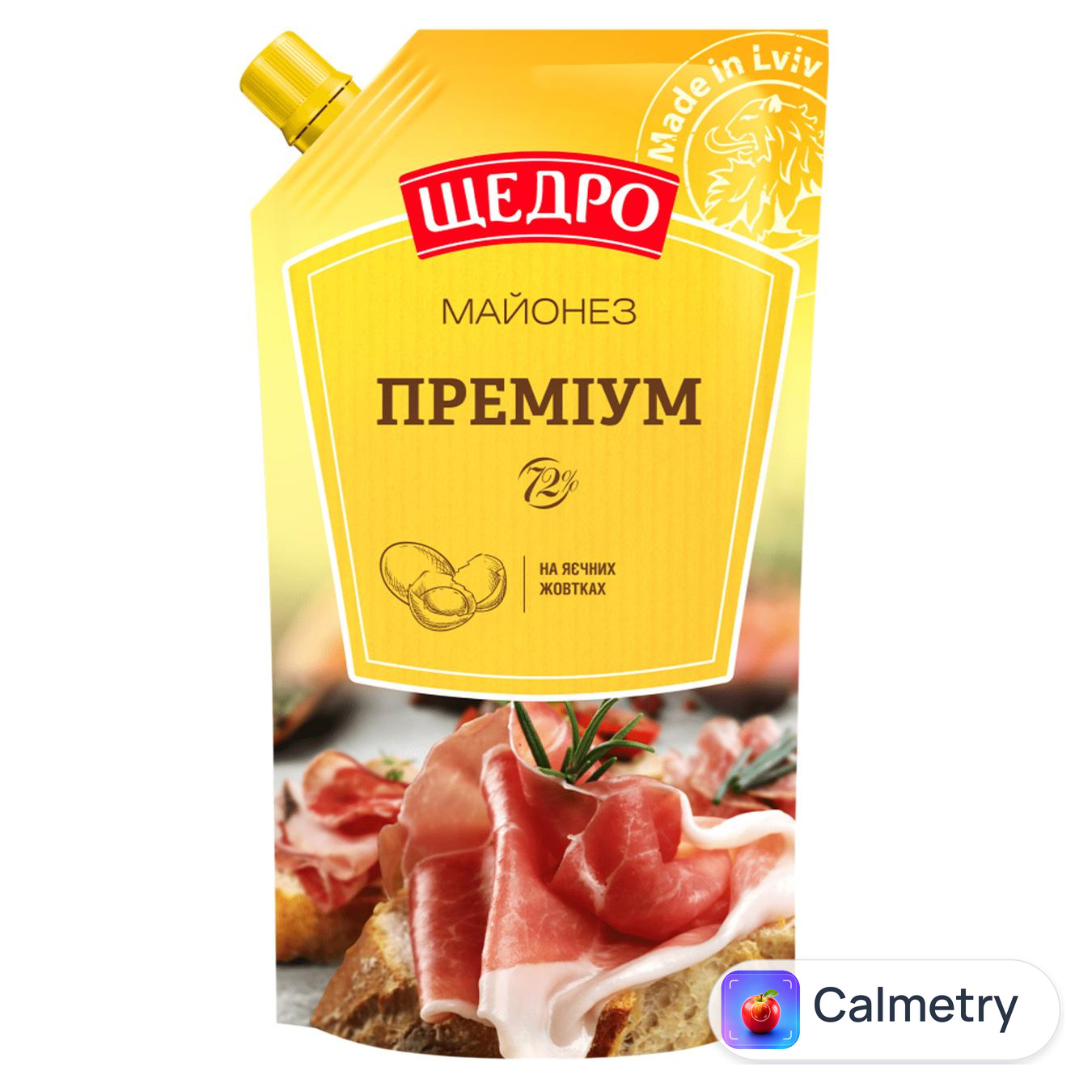 Майонез Щедро Провансаль Преміум 72% 300г — фото продукту