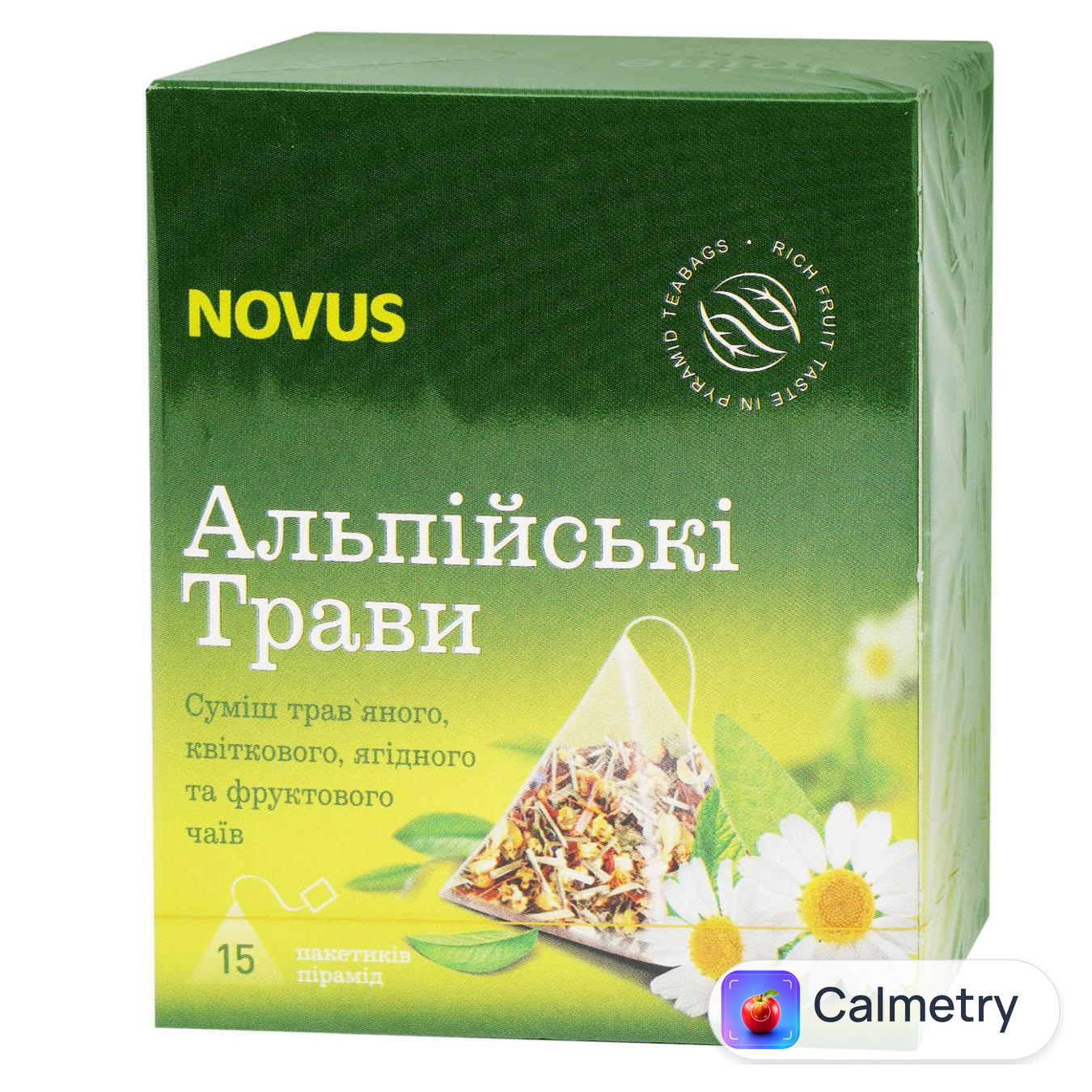 Чай фруктово-трав'яний Novus Альпійські трави 2г*15шт — фото продукту