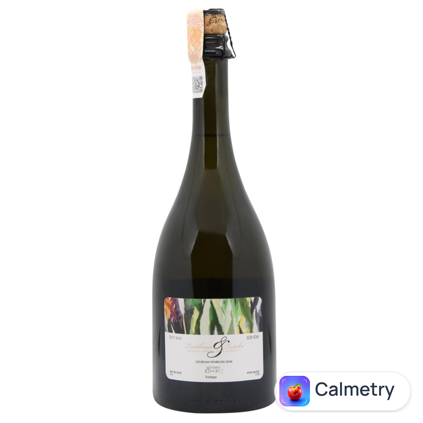 Вино ігристе Mtsvane Estate Pet-Nat Tsolikauri-Tsitska біле брют 11,7% 0,75л