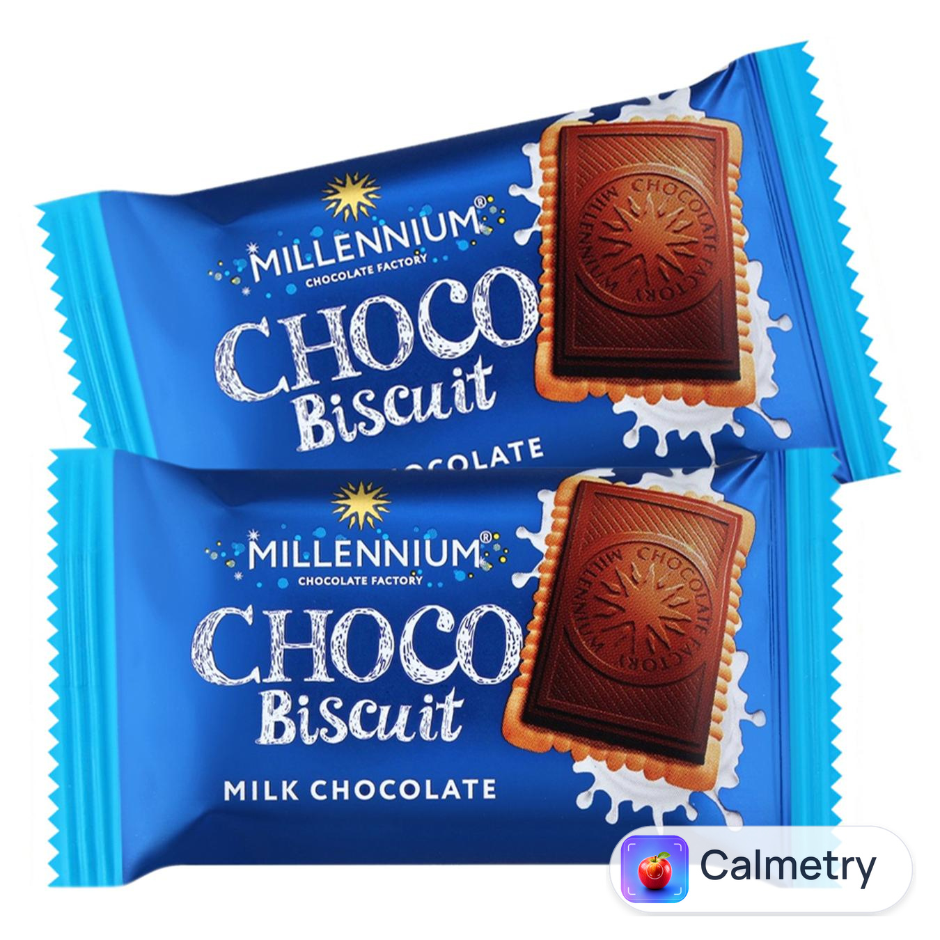 Шоколад молочний Millennium Choco Biscuit з печивом 15г