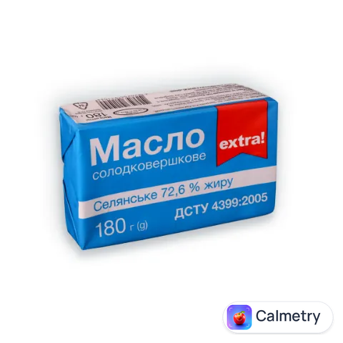 Масло солодковершкове Extra! Селянське 72,6%
