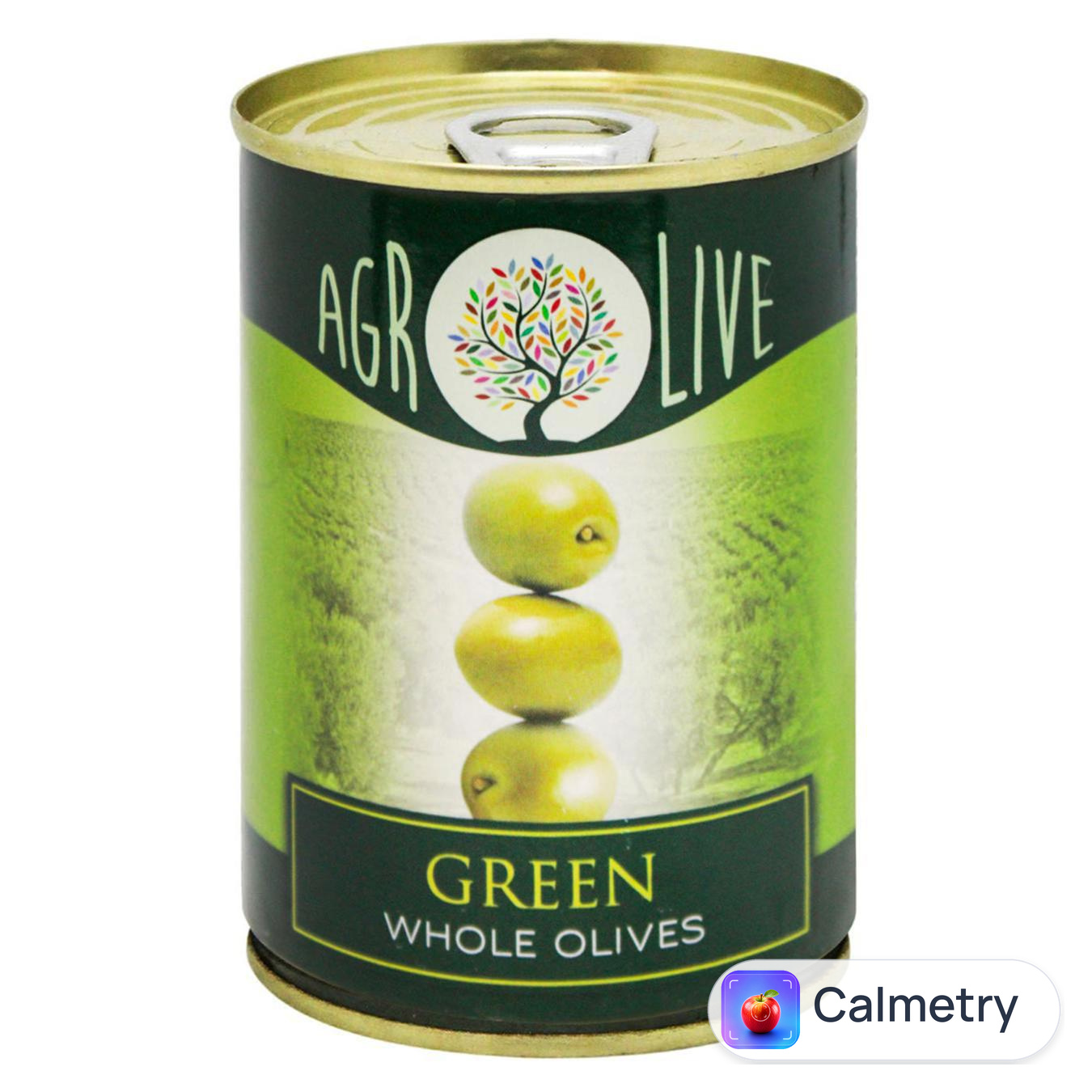 Оливки зелені Agrolive з кісточкою з/б 292мл — фото продукту