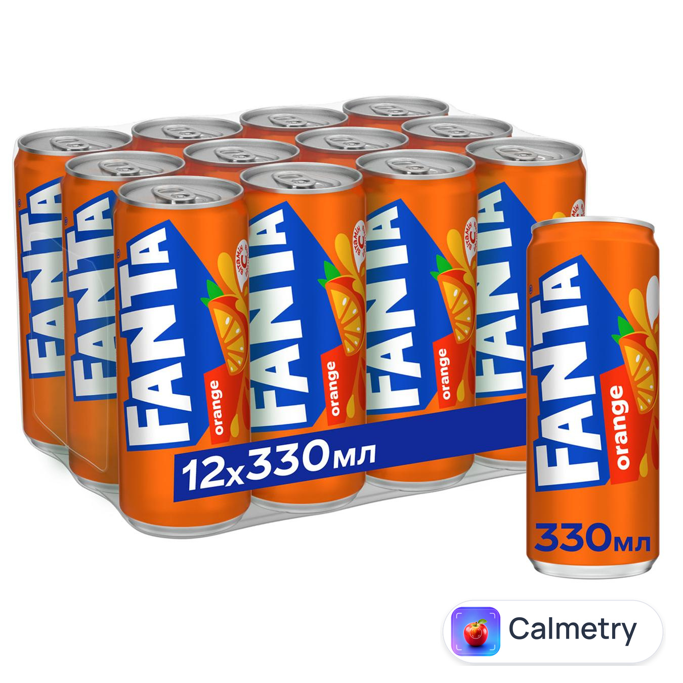 Напій газований Fanta Orange 0,33л — фото продукту