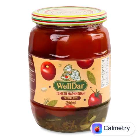Томати WellDar мариновані пастеризовані