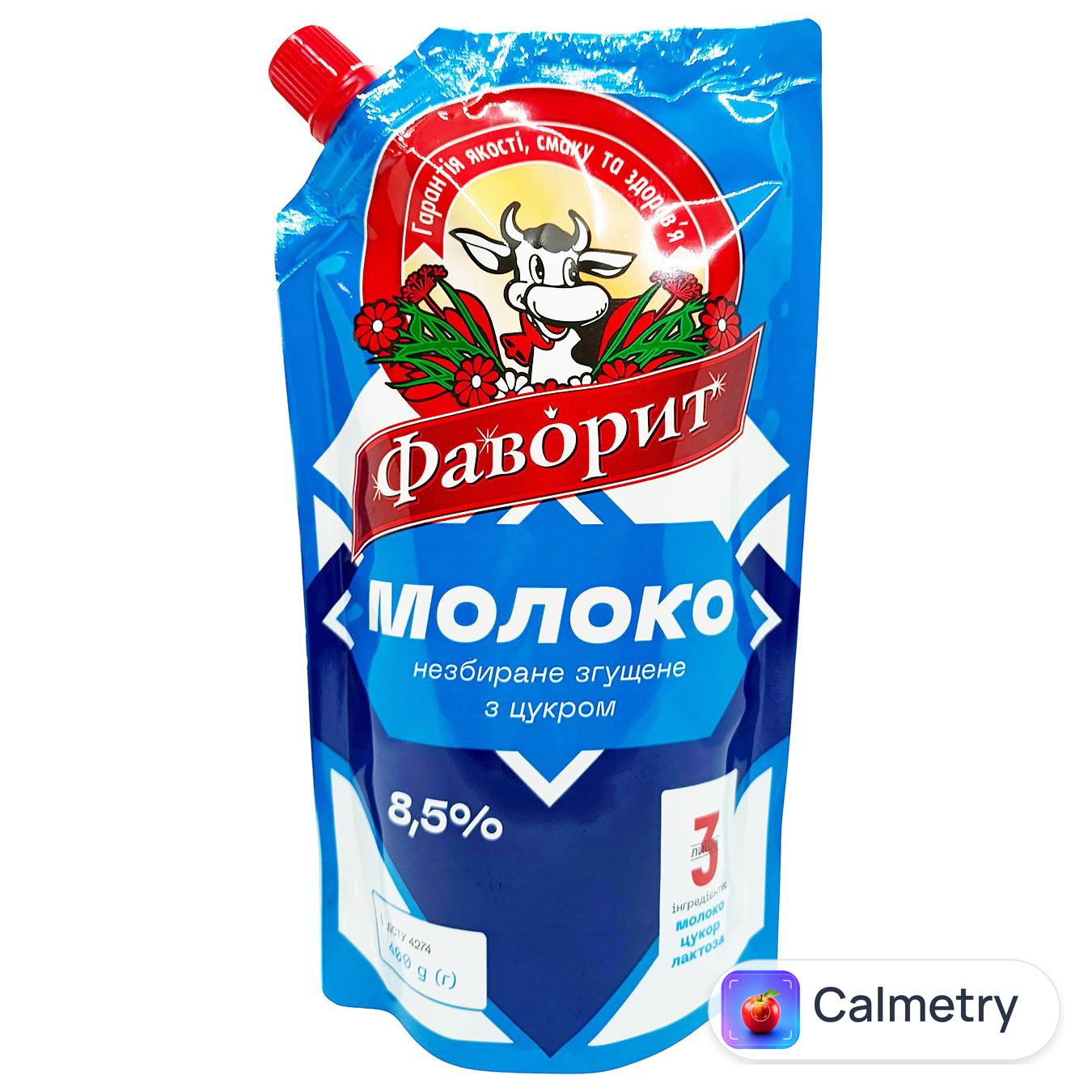 Молоко згущене Фаворит 8,5% 400г