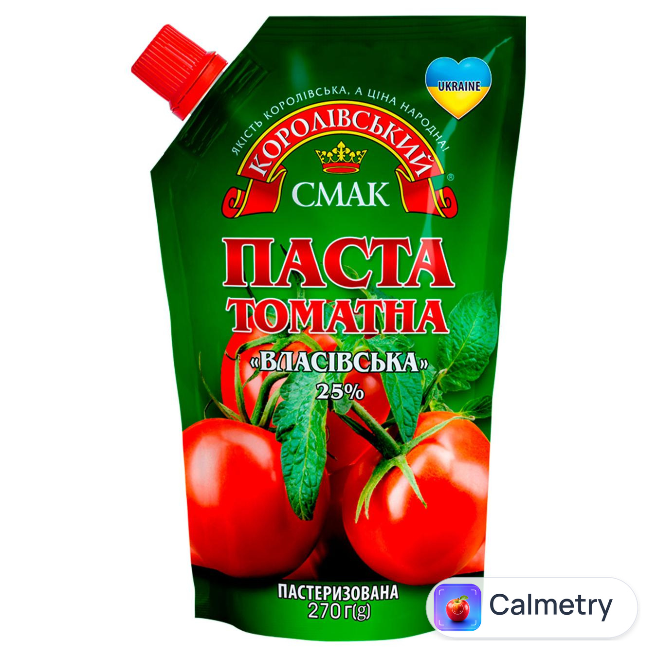 Паста томатна Королівський Смак Власівська 25% 270г — фото продукту