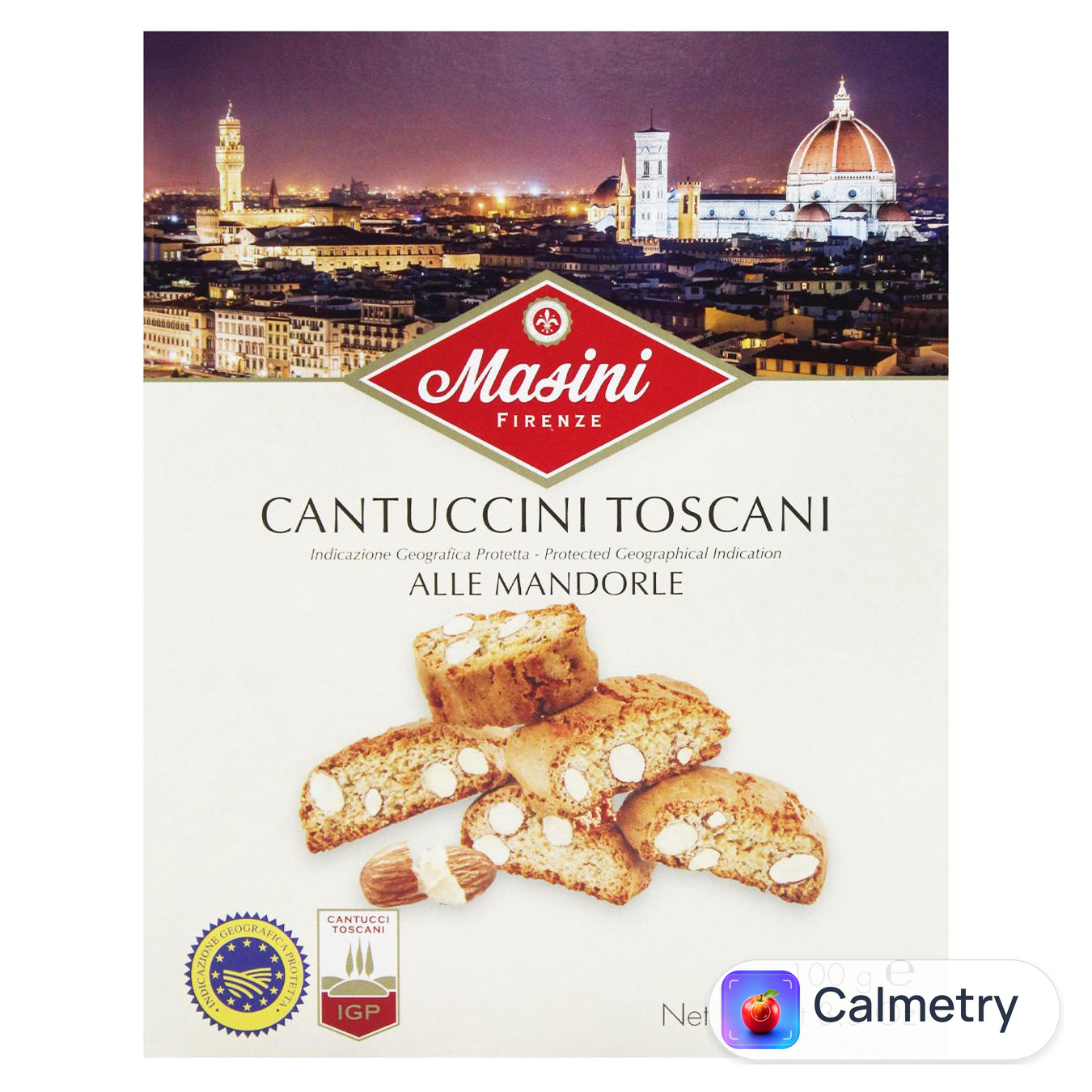 Печиво Masini Toscani IGP з мигдалем 100г — фото продукту