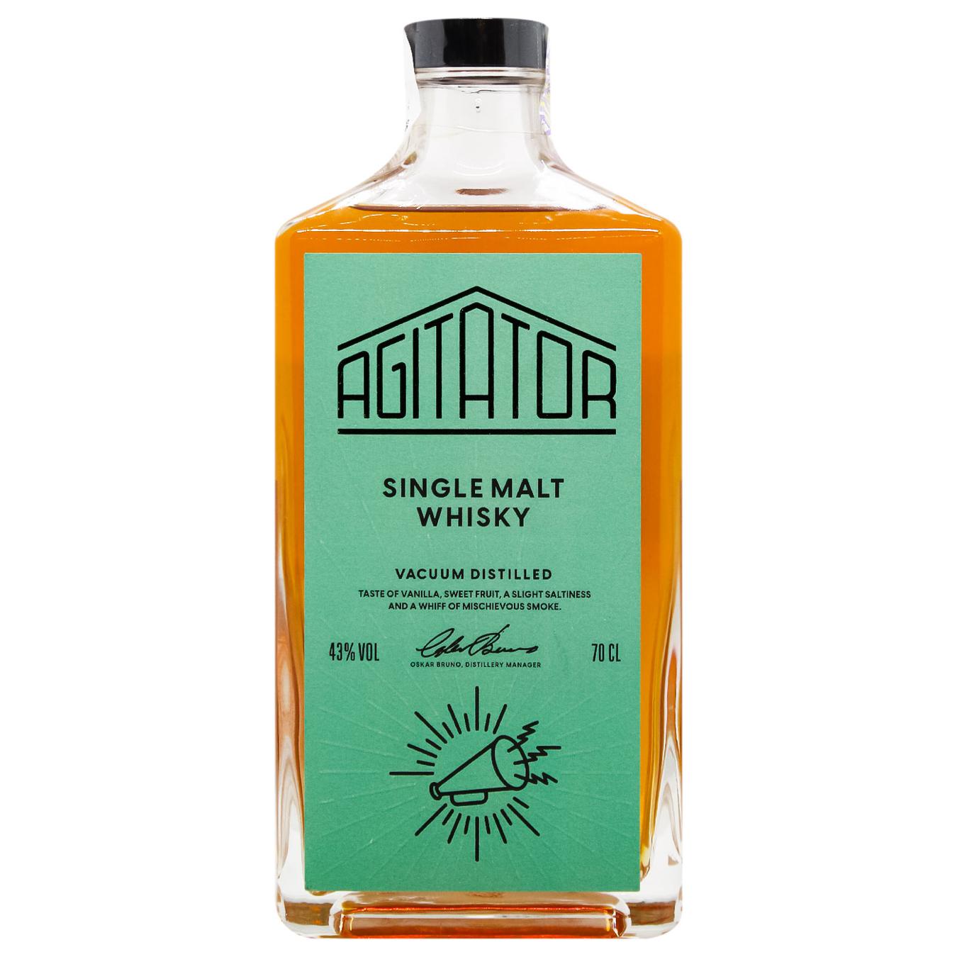 Віскі Agitator Single Malt 43% 0,7л — фото продукту