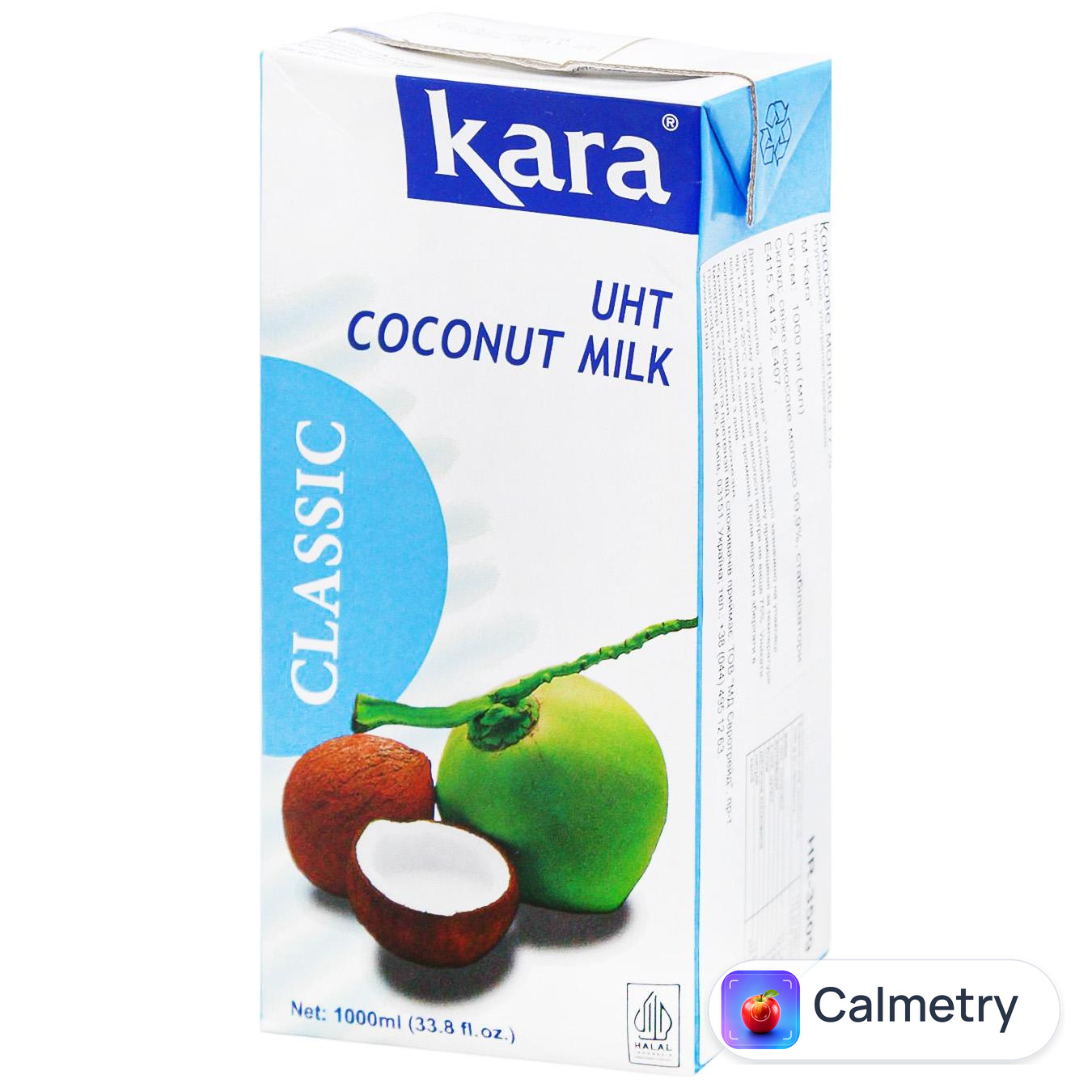 Молоко кокосове Kara ультрапастеризоване 17% 1л