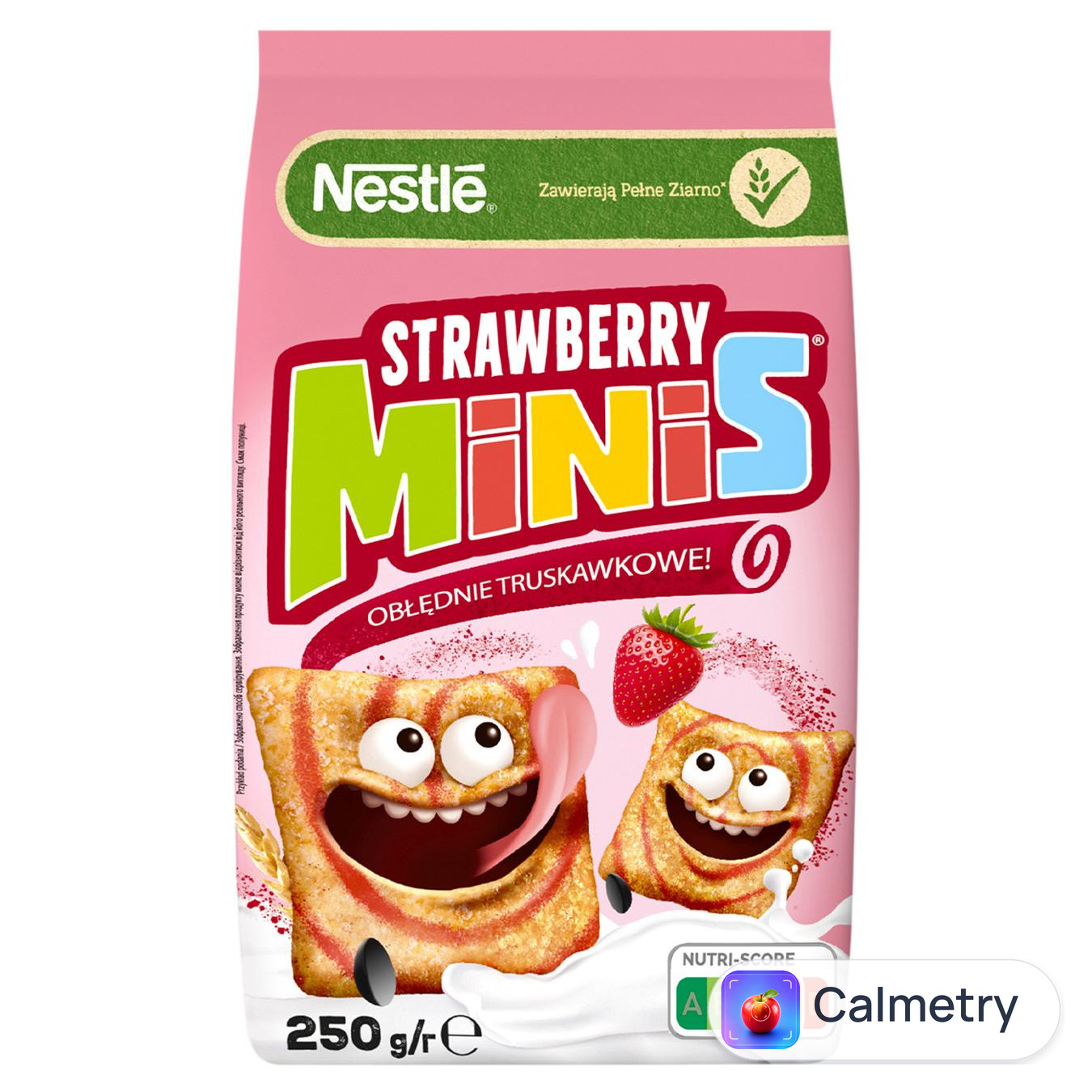 Сніданок сухий NESTLÉ® STRAWBERRY-MINIS® зі смаком полуниці 250г — фото продукту