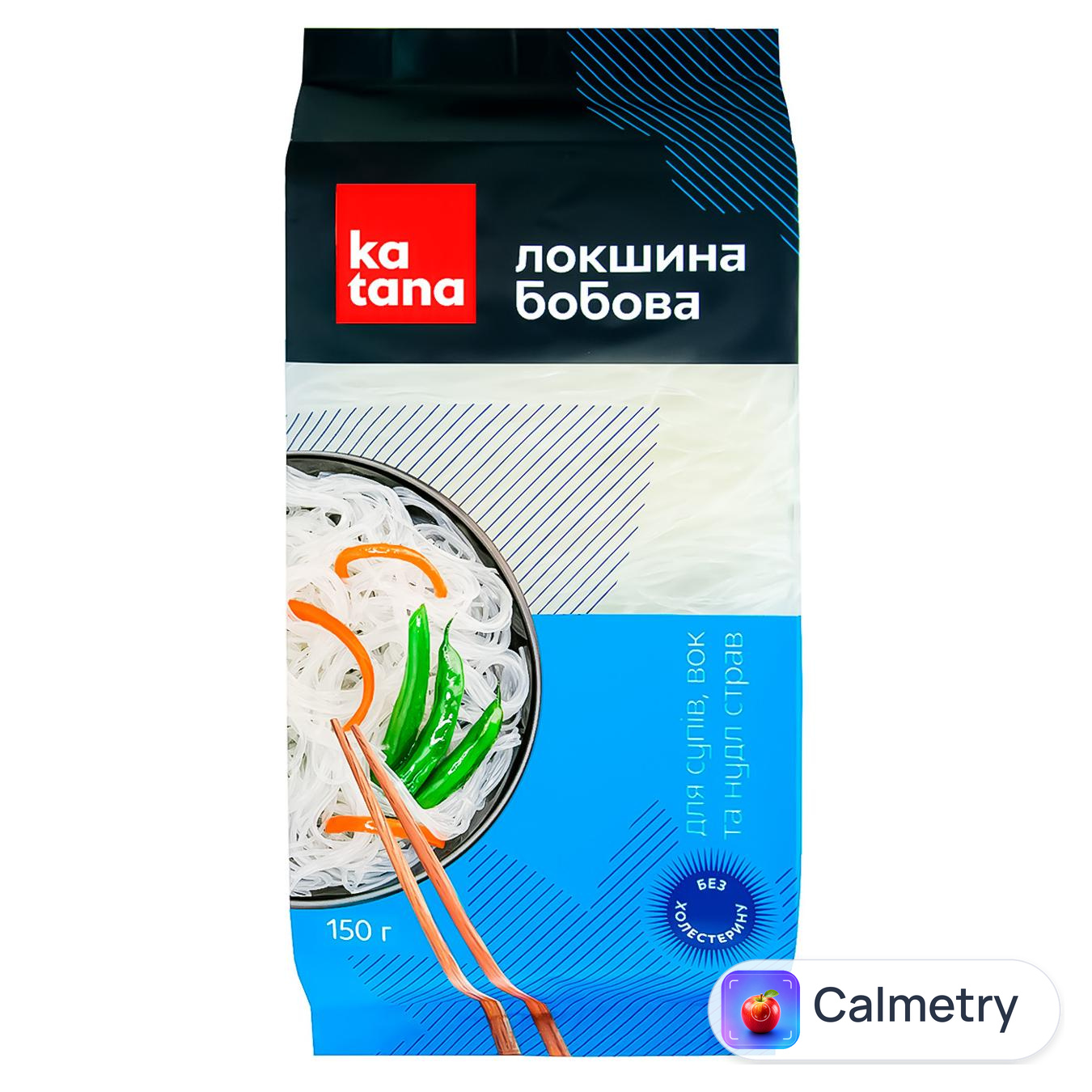 Макаронні вироби Katana Локшина бобова 150г — фото продукту