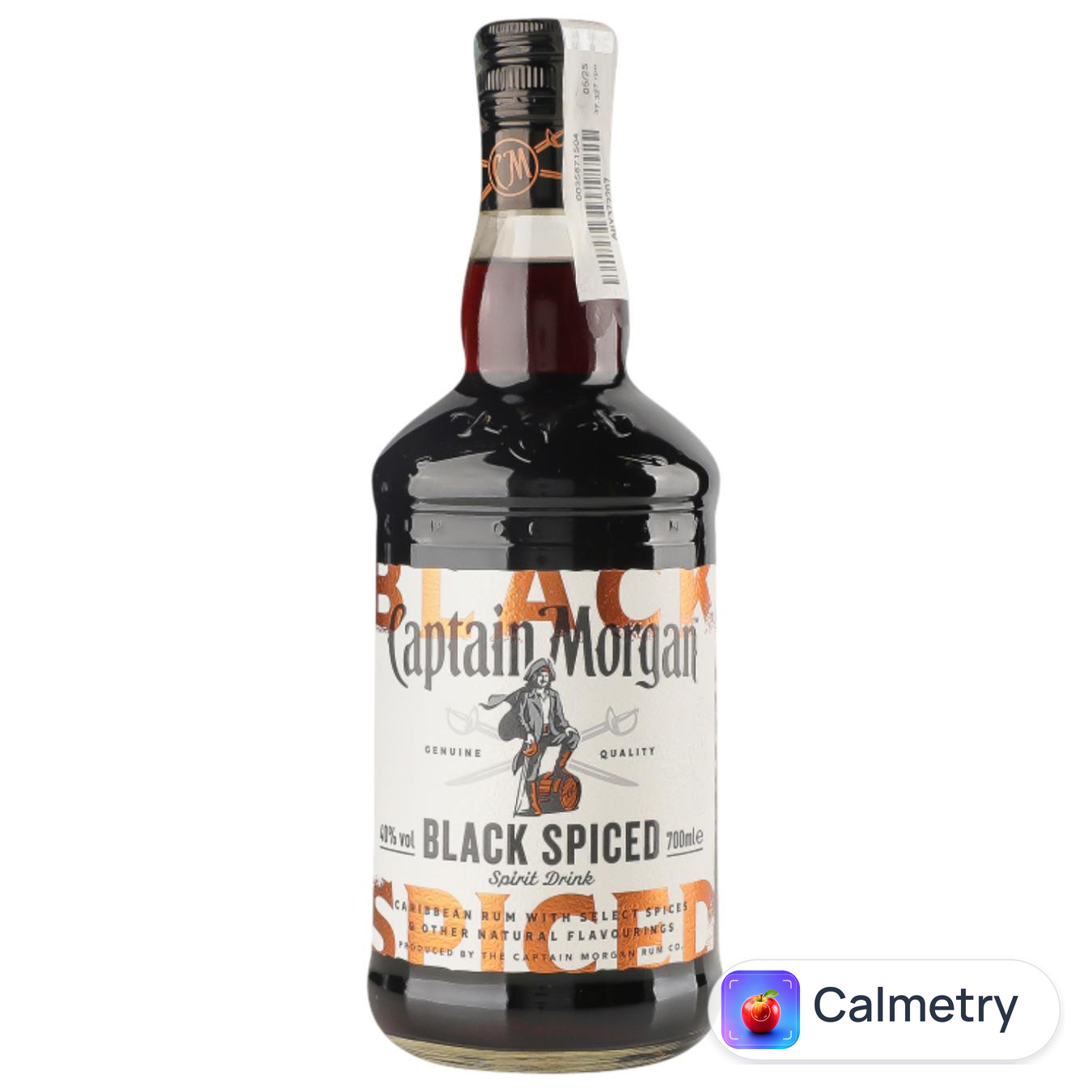 Ромовий напій Captain Morgan Black Spiced 40% 0,7л — фото продукту