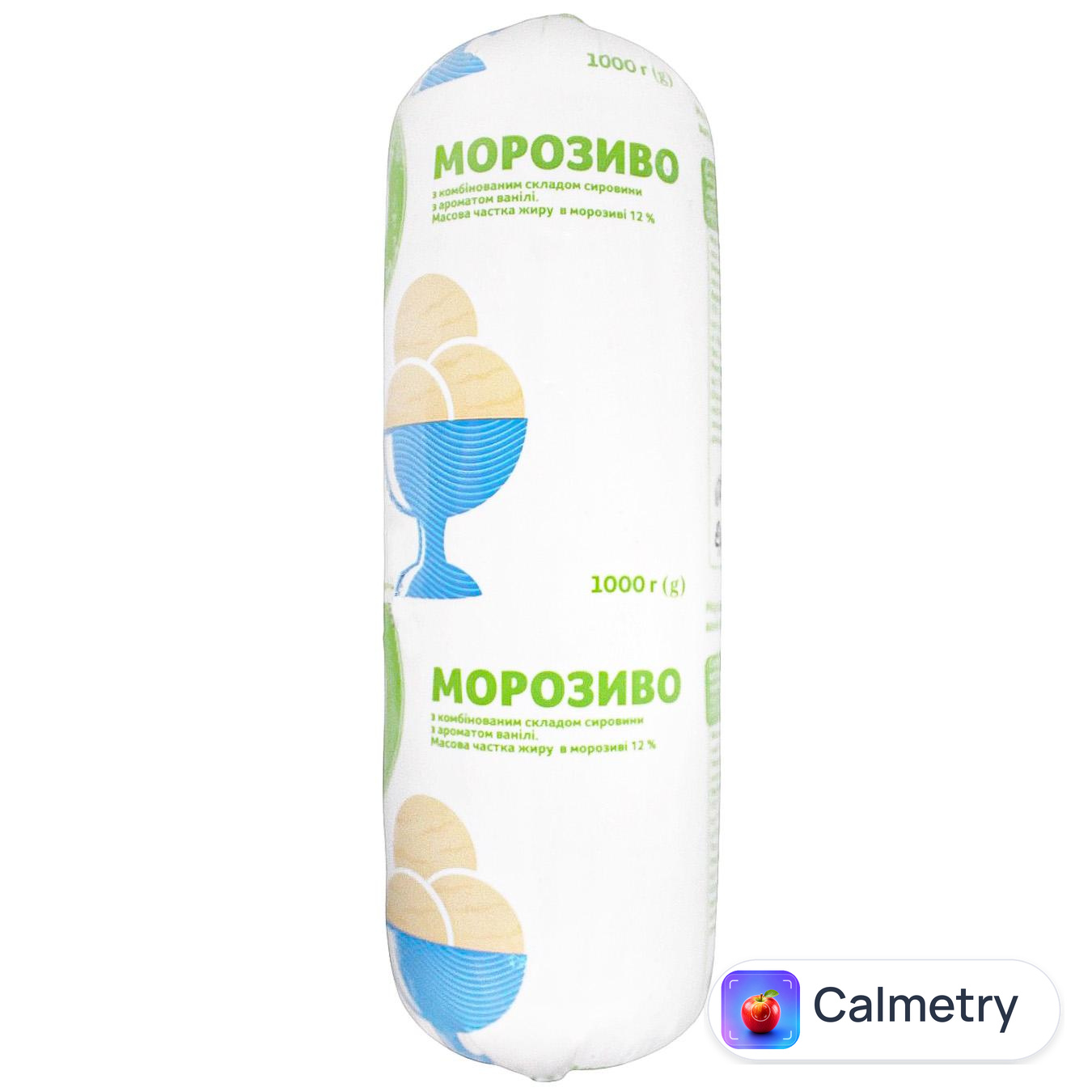 Морозиво Auchan з ароматом ванілі 1кг