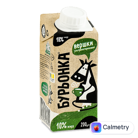 Вершки «Бурьонка» стерилізовані 10%, 200г