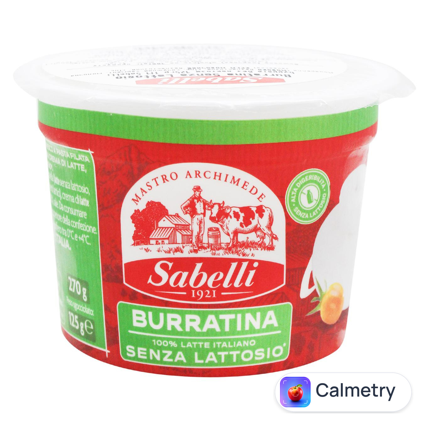 Сир Sabelli Бурратіна безлактозний 60% 125г