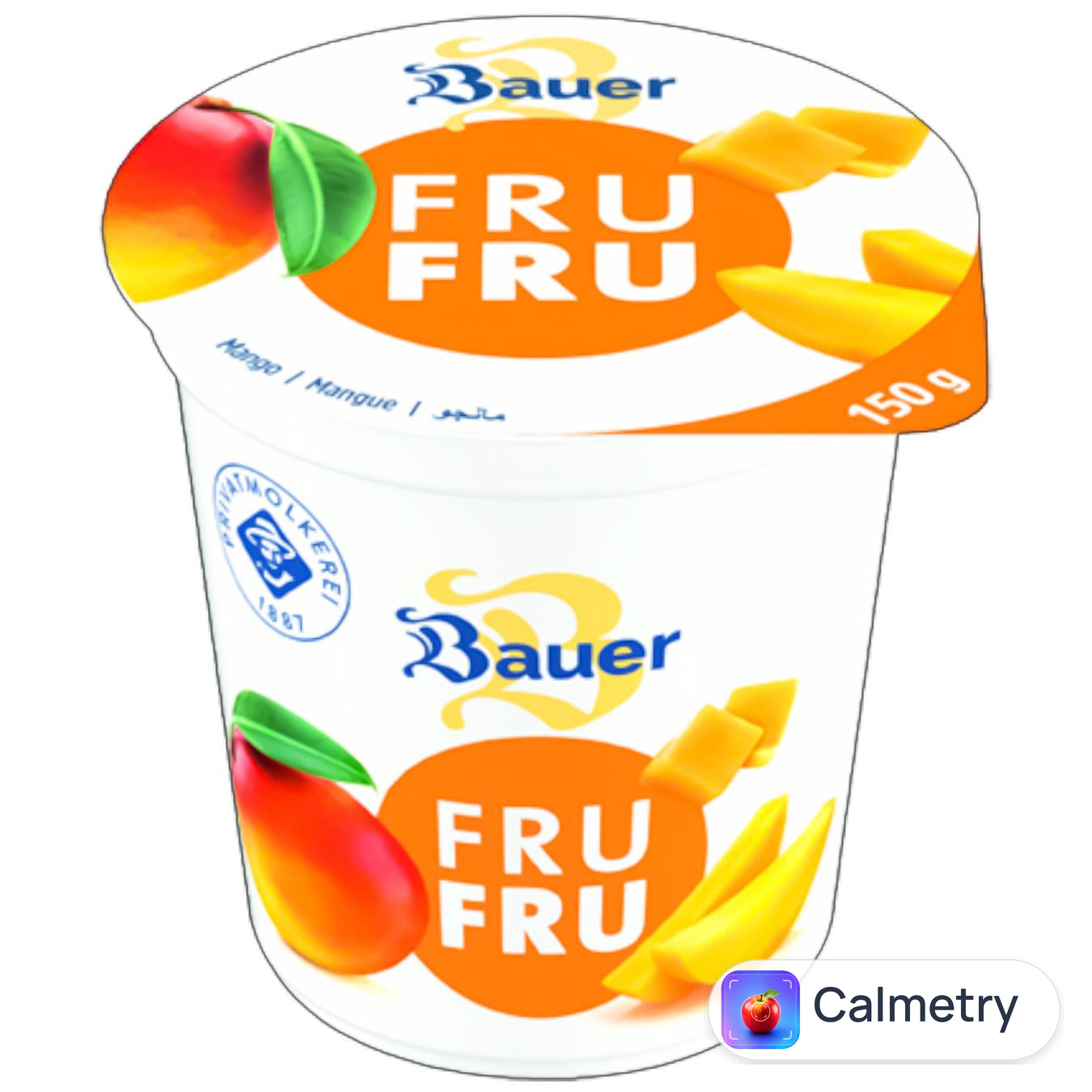 Десерт молочний Bauer Манго 0,1% 150г