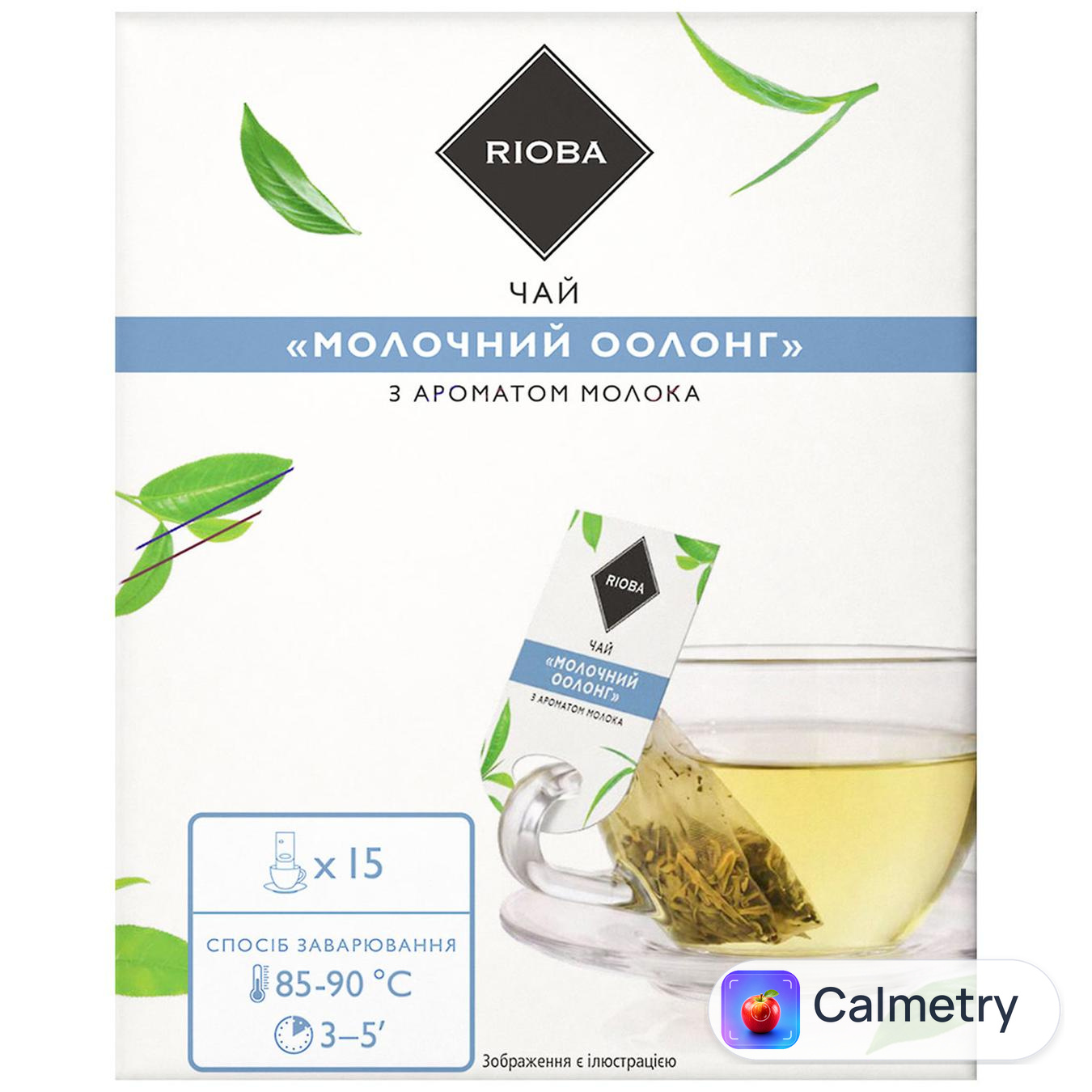Чай зелений Rioba Молочний Оолонг з ароматом молока 2г*15шт — фото продукту