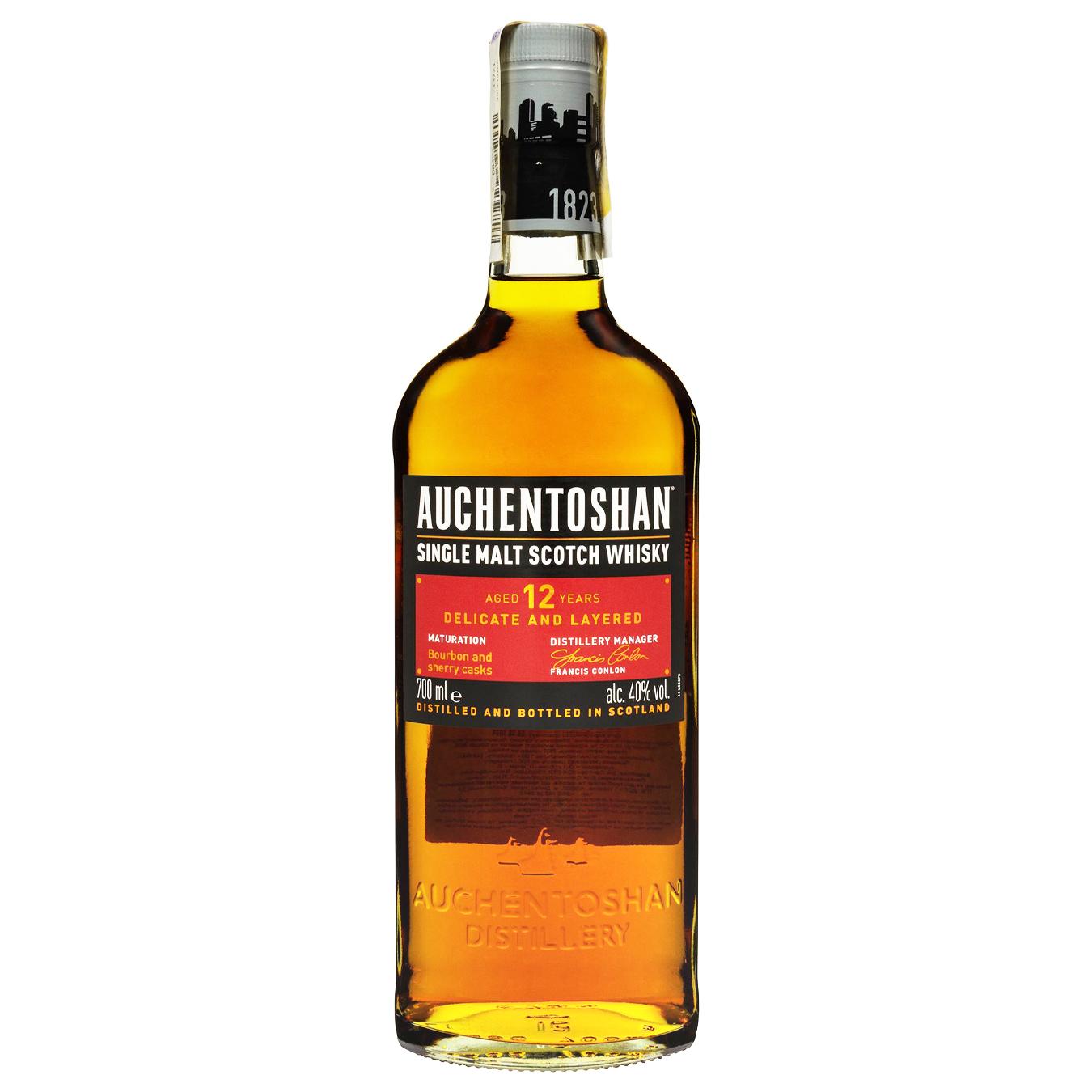 Віскі Auchentoshan 12 років 40% 0,7л — фото продукту