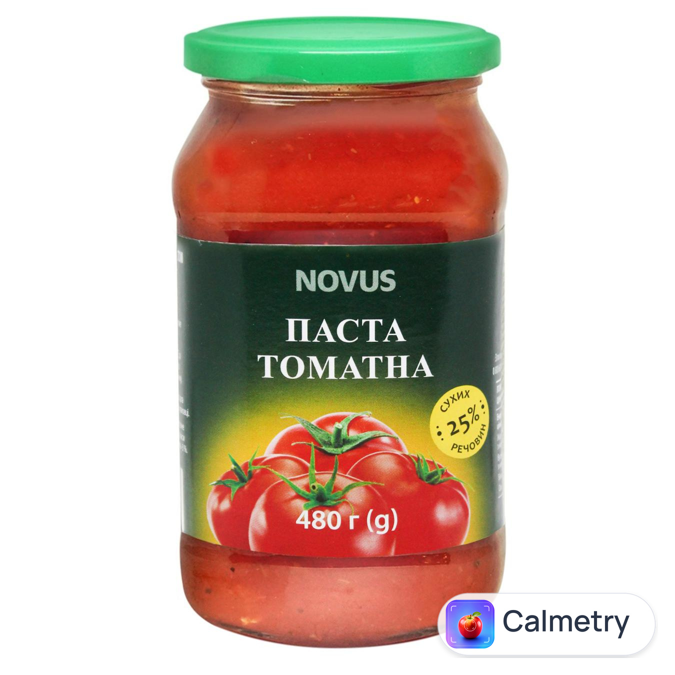 Паста томатна Novus 25% 480г