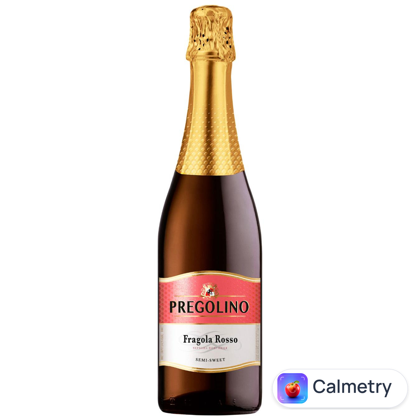 Напій винний Pregolino Fragola Rosso напівсолодкий червоний 5-8,5% 0,75л