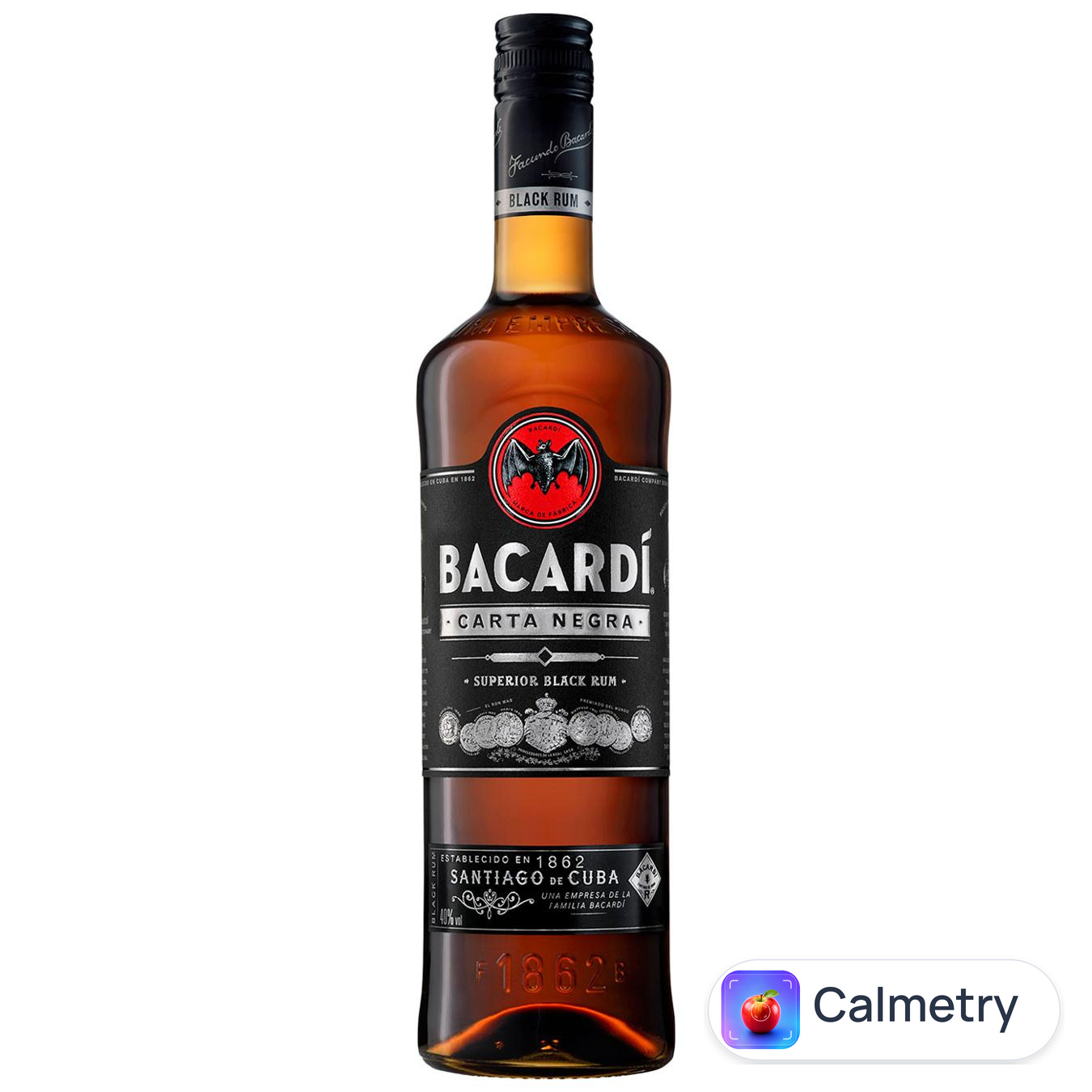 Ром Bacardi Carta Negra темний 40% 1л — фото продукту