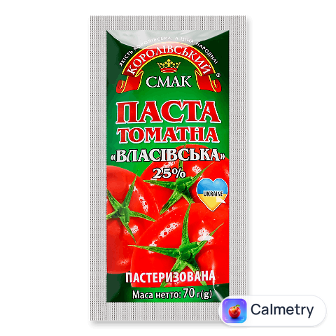 Паста томатна «Королівський смак» «Власівська» 25%, 70г