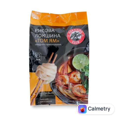 Локшина Hokkaido Club Том Ям рисова швидкого приготування