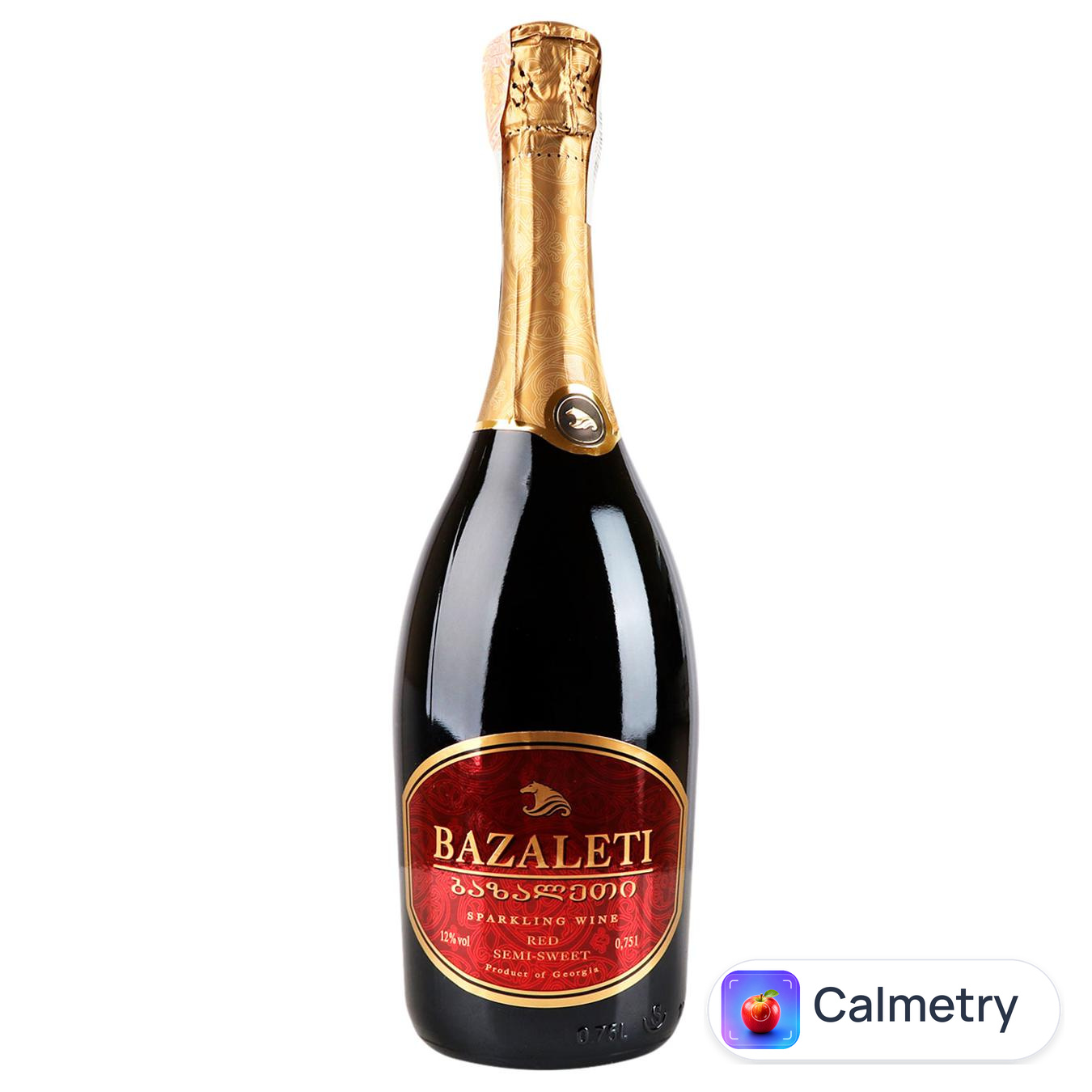 Вино ігристе Bazaleti червоне напівсолодке 12% 0,75л
