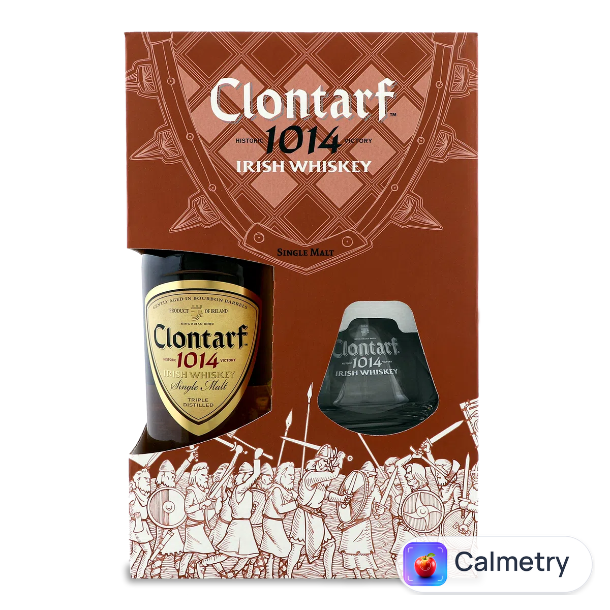 Віскі Clontarf 1014 Single Malt Irish + 1 склянка в коробці 0,7л