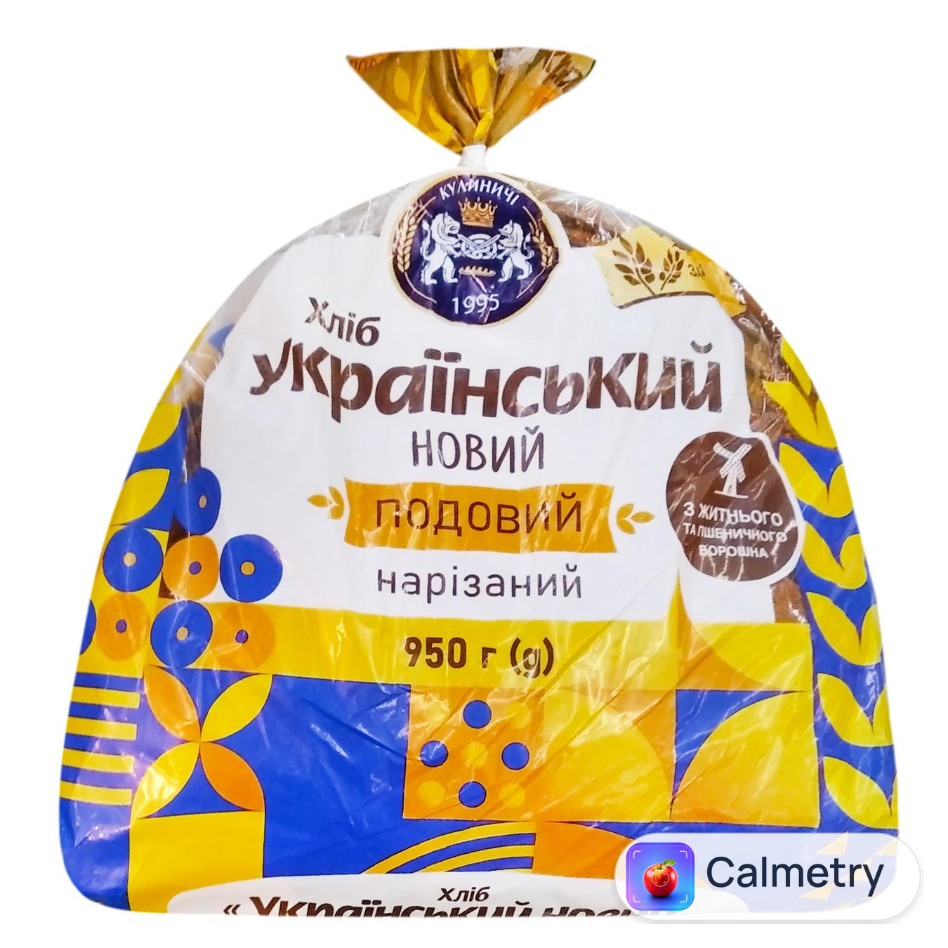 Хліб Кулиничі Український новий подовий нарізаний 950г