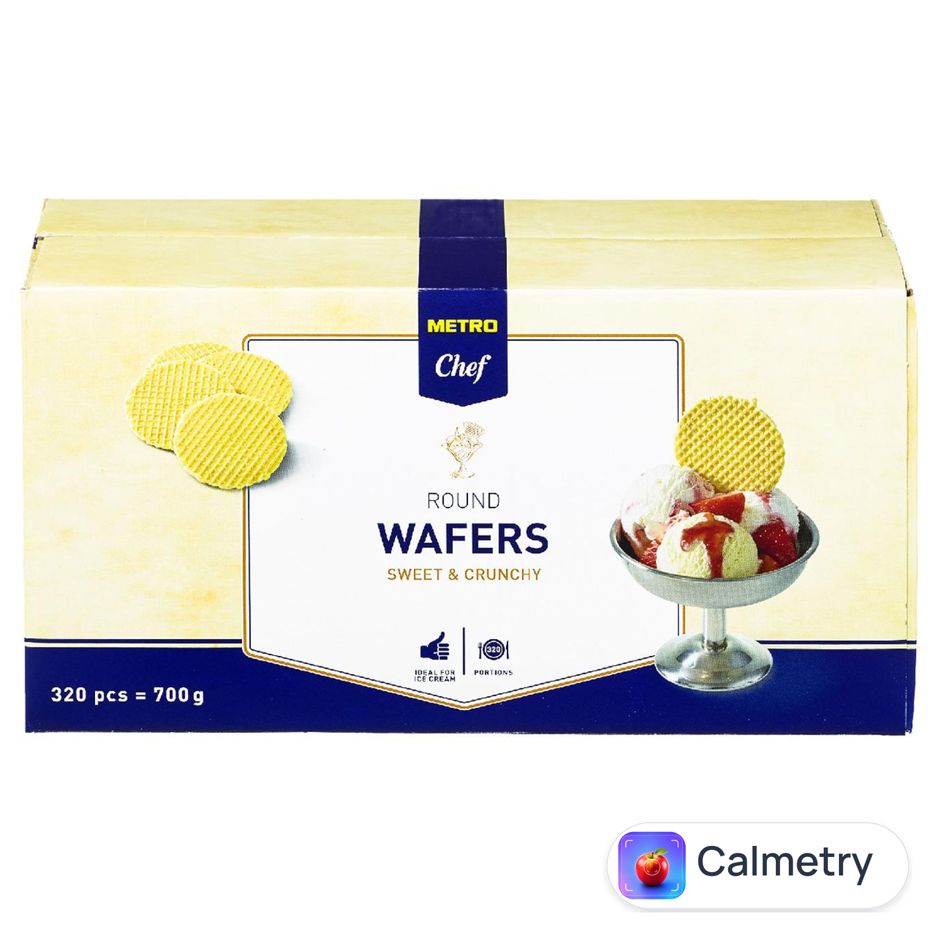 Вафлі Metro Chef Sweet & Crunchy круглі 320шт 700г