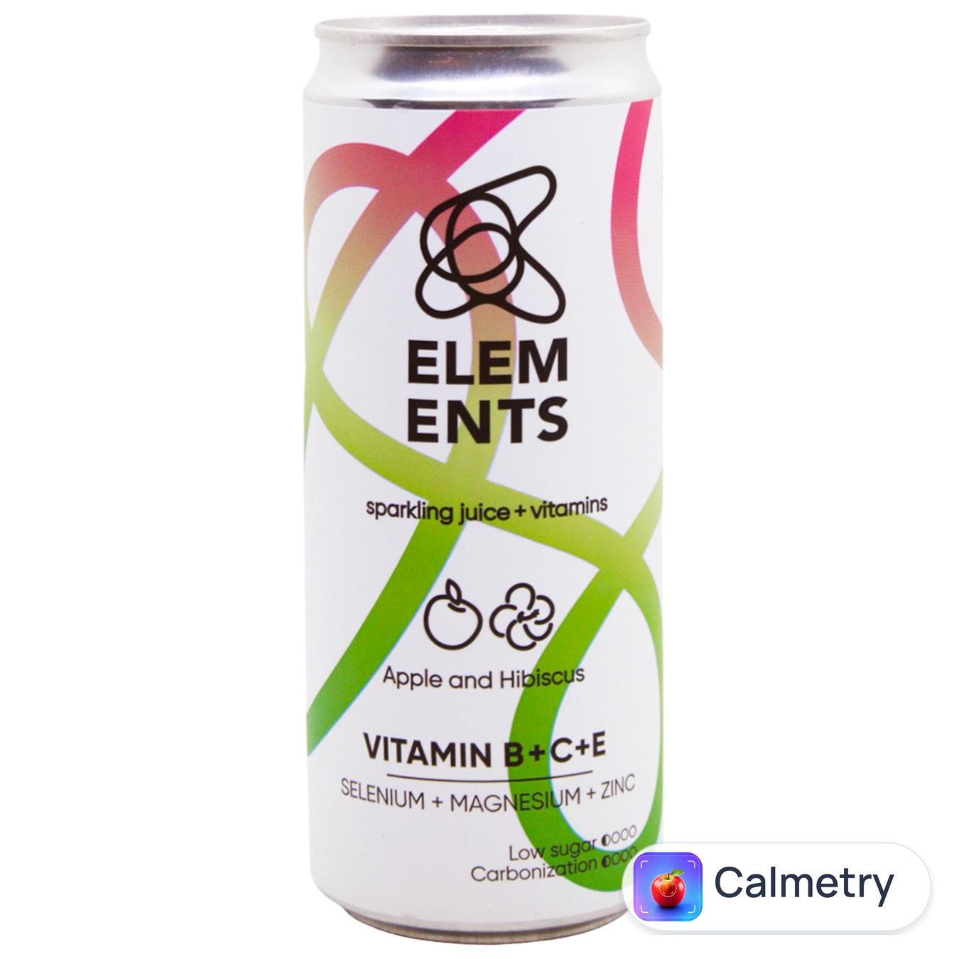 Напій газований Elements зі смаком яблука та гібіскуса 0,33л