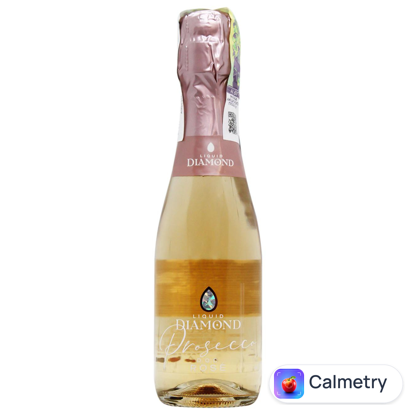 Вино ігристе Liquid Diamond Prosecco DOC рожеве сухе 10,5% 200мл