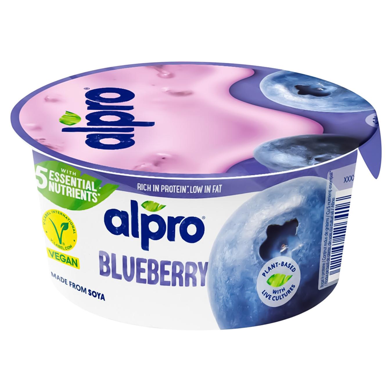 Продукт соєвий Alpro з чорницею 150г — фото продукту