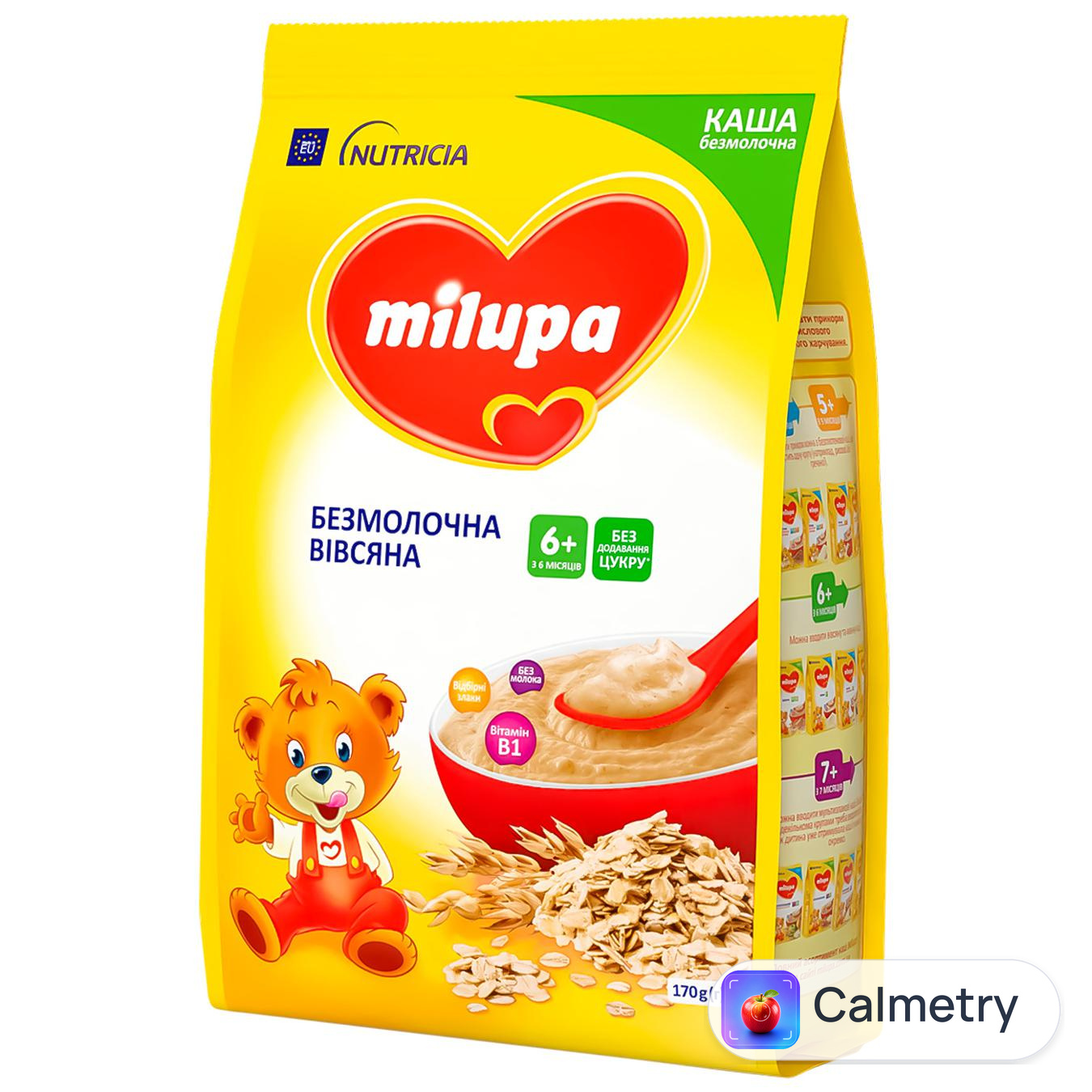 Каша безмолочна Milupa вівсяна з 6 місяців 170г