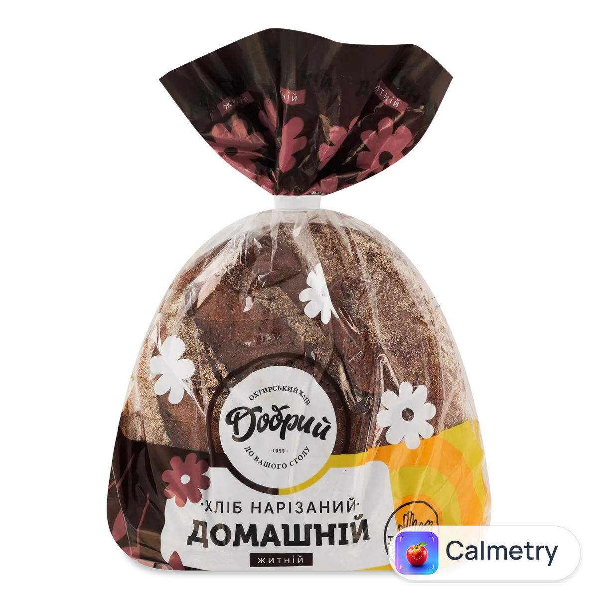 Хліб «Добрий» «Домашній» житній, половинка, нарізний 0,3кг