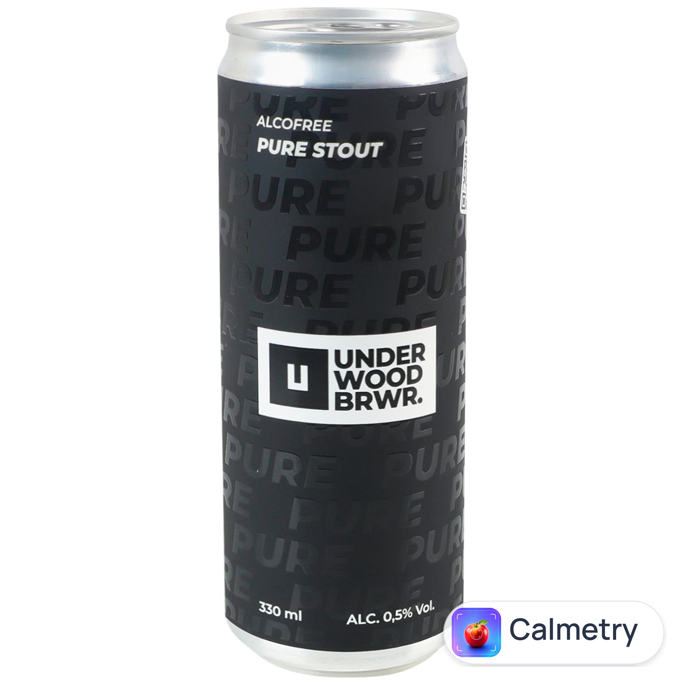 Пиво Underwood Pure Stout темне безалкогольне 0,33л