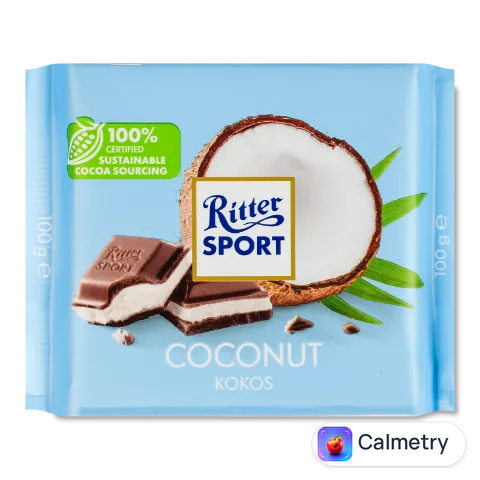 Шоколад Ritter Sport молочний з кокосово-молочним кремом