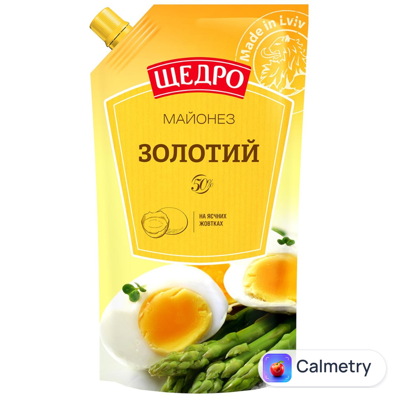 Майонез Щедро Золотий 50% 500г — фото продукту