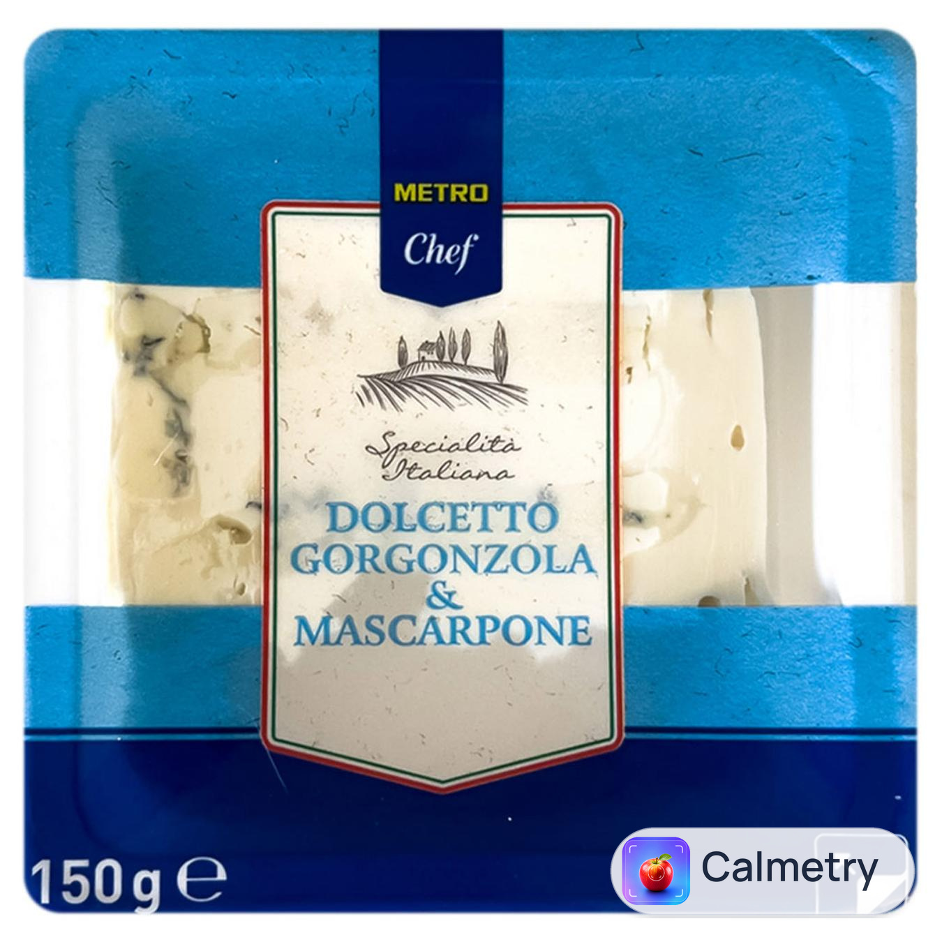 Сир Metro Chef Dolcetto Gorgonzola & Mascarpone 74% 150г