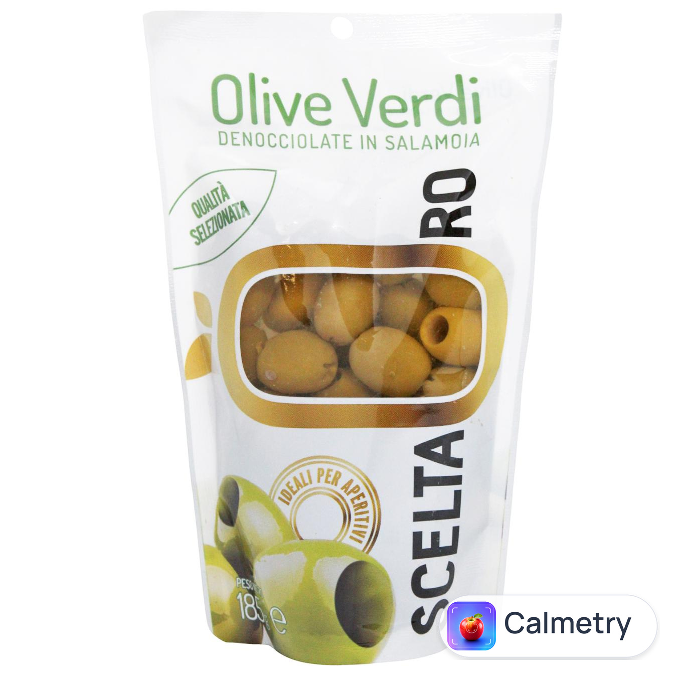 Оливки Scelta Oro без кісточки 185г