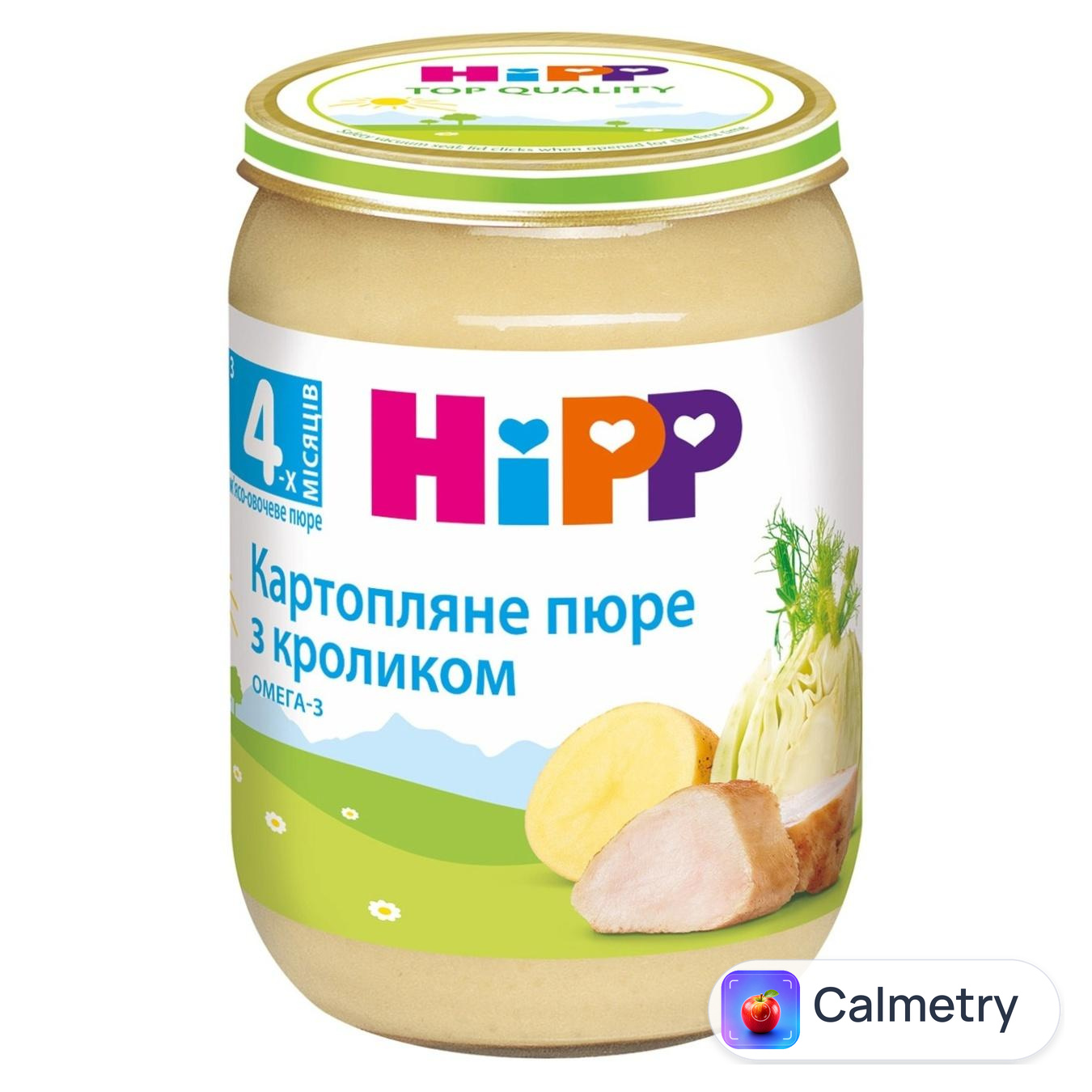 Пюре Hipp картопляне з кроликом 190г — фото продукту