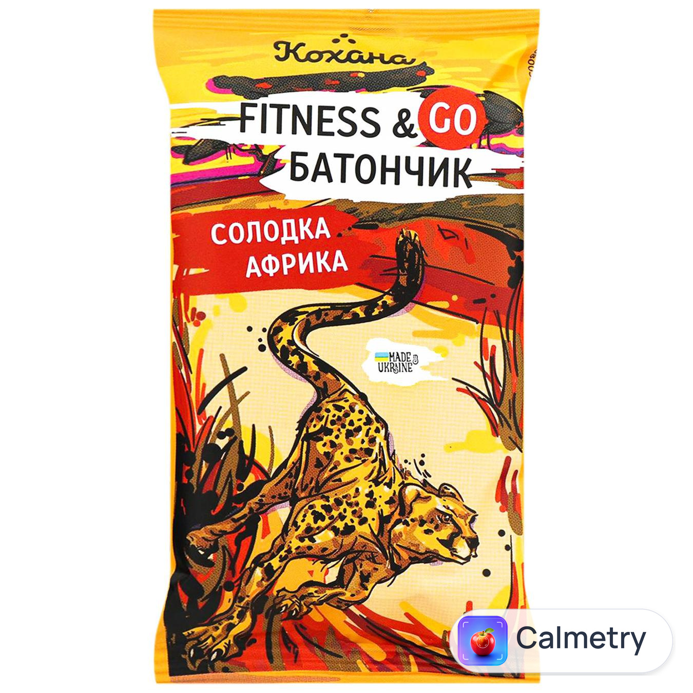 Батончик Кохана Fitness&Go Солодка Африка Ананас 40г — фото продукту
