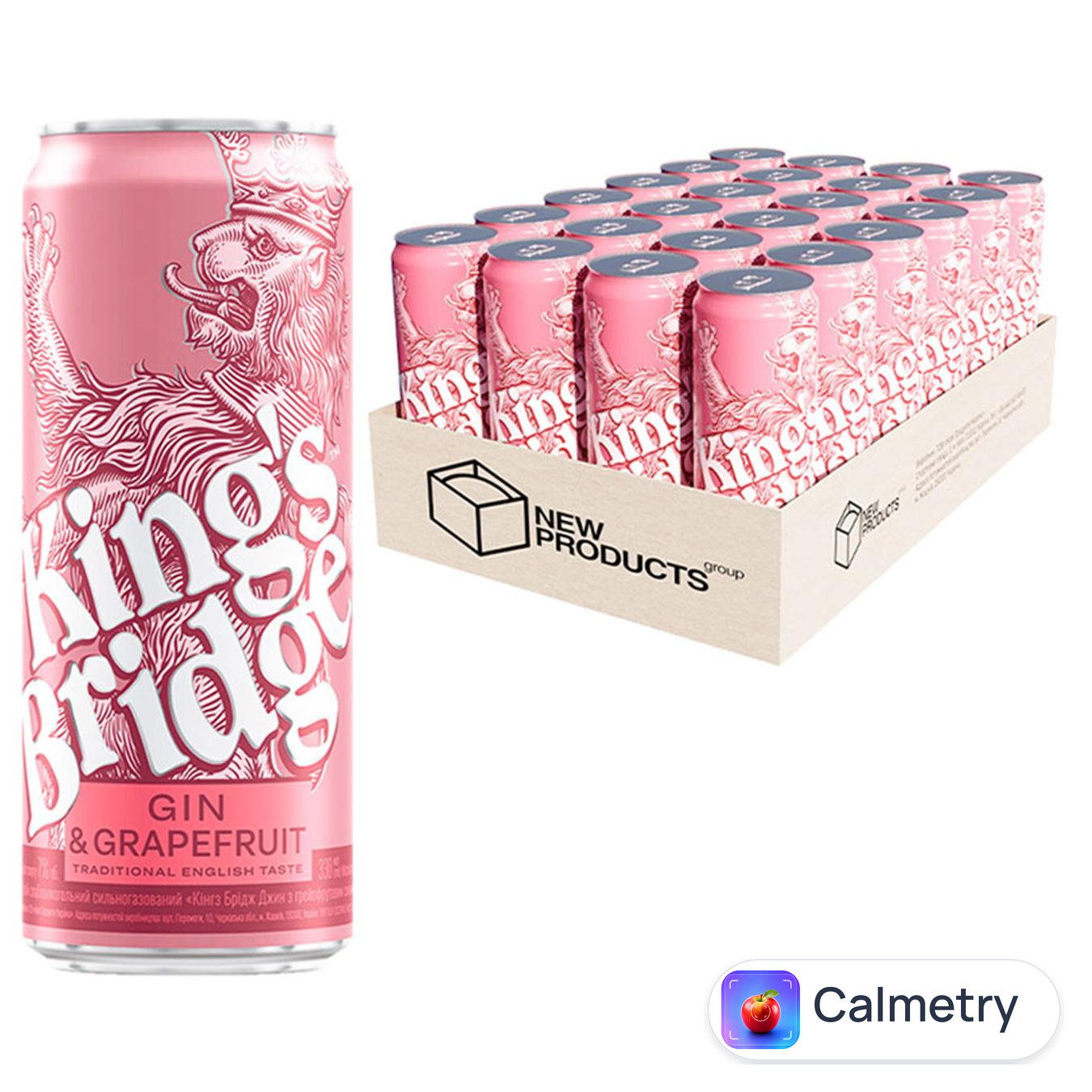 Напій слабоалкогольний King's Bridge Gin & Grapefruit 7% 0,45л 24шт
